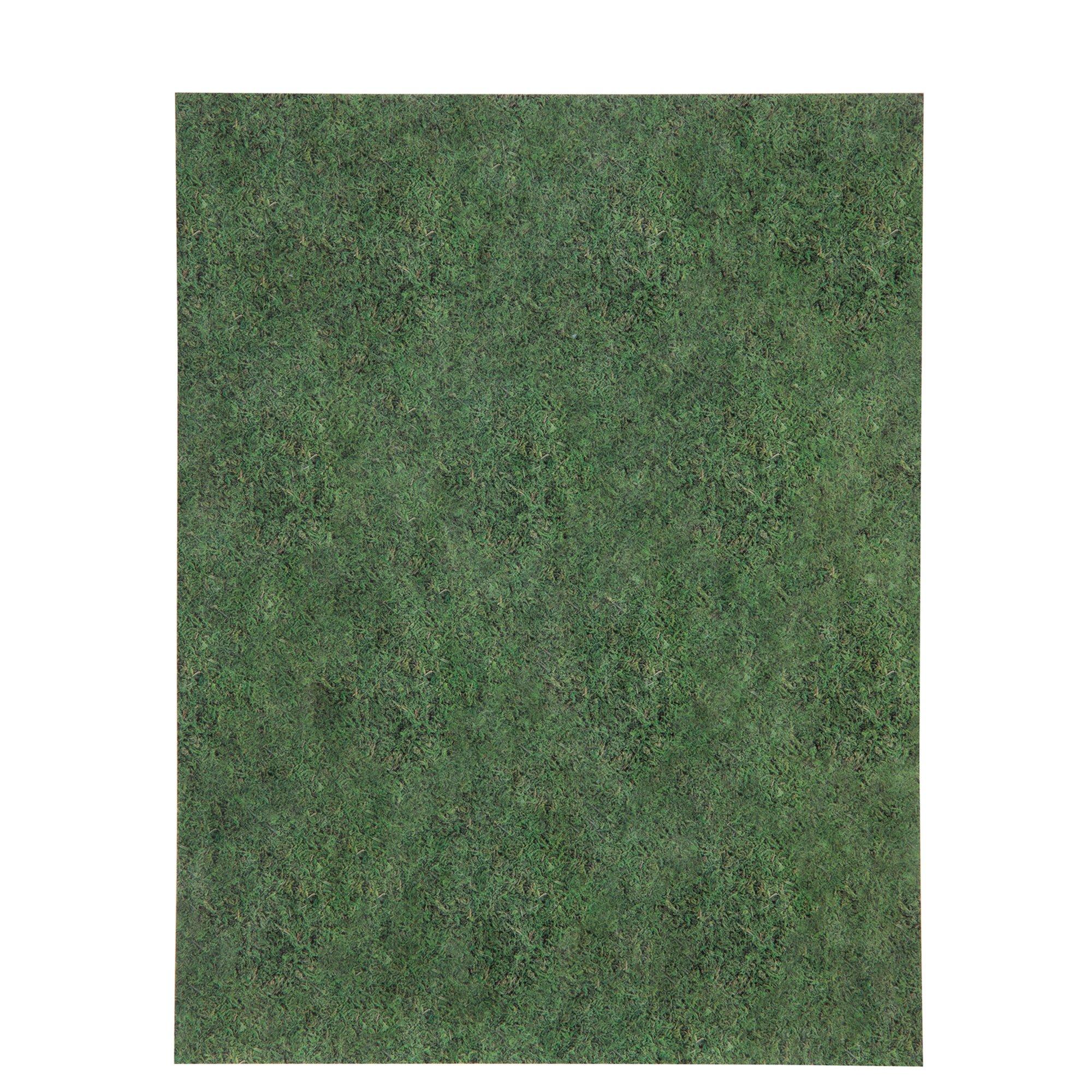 Green Vintage Ornate Scrapbook Paper - 12 x 12