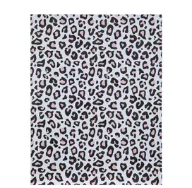 Black & Pink Leopard Print Paper - 8 1/2