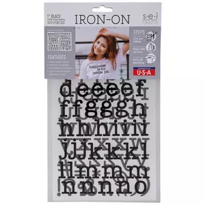 Embroidered Alphabet Letter Iron-On Patches