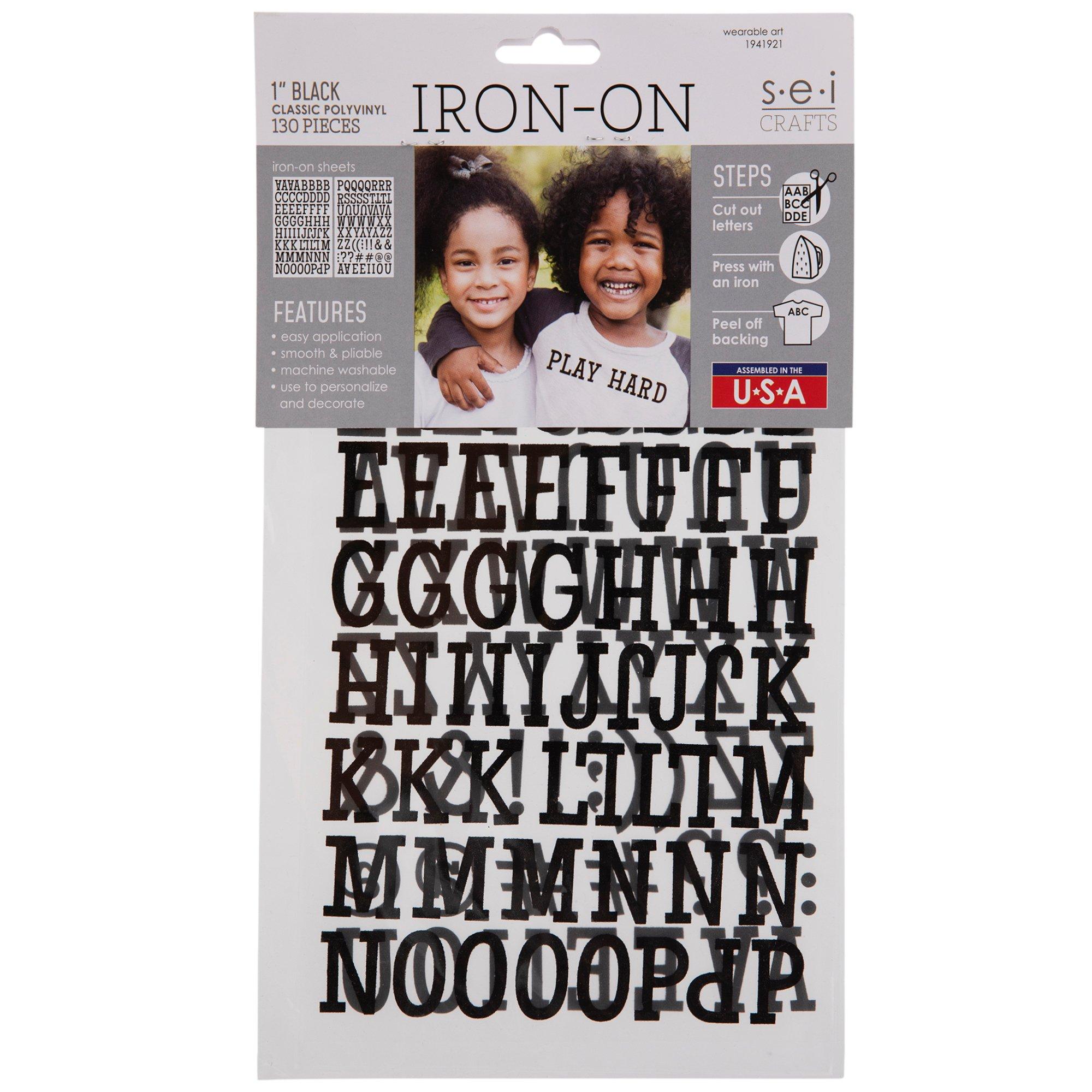 Vinyl Letter Iron-On Transfer Alphabet | Hobby Lobby | 1941921