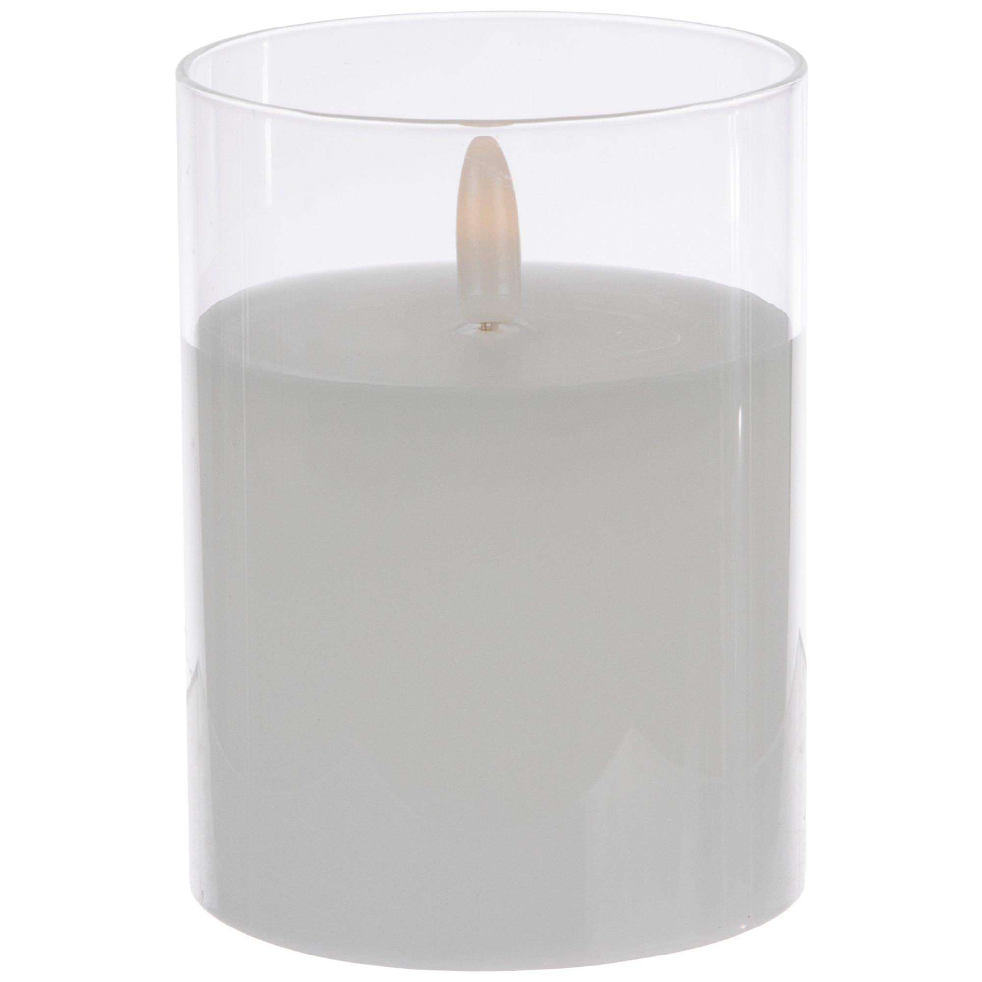 LED Pillar Candle In Glass Hobby Lobby 1942069