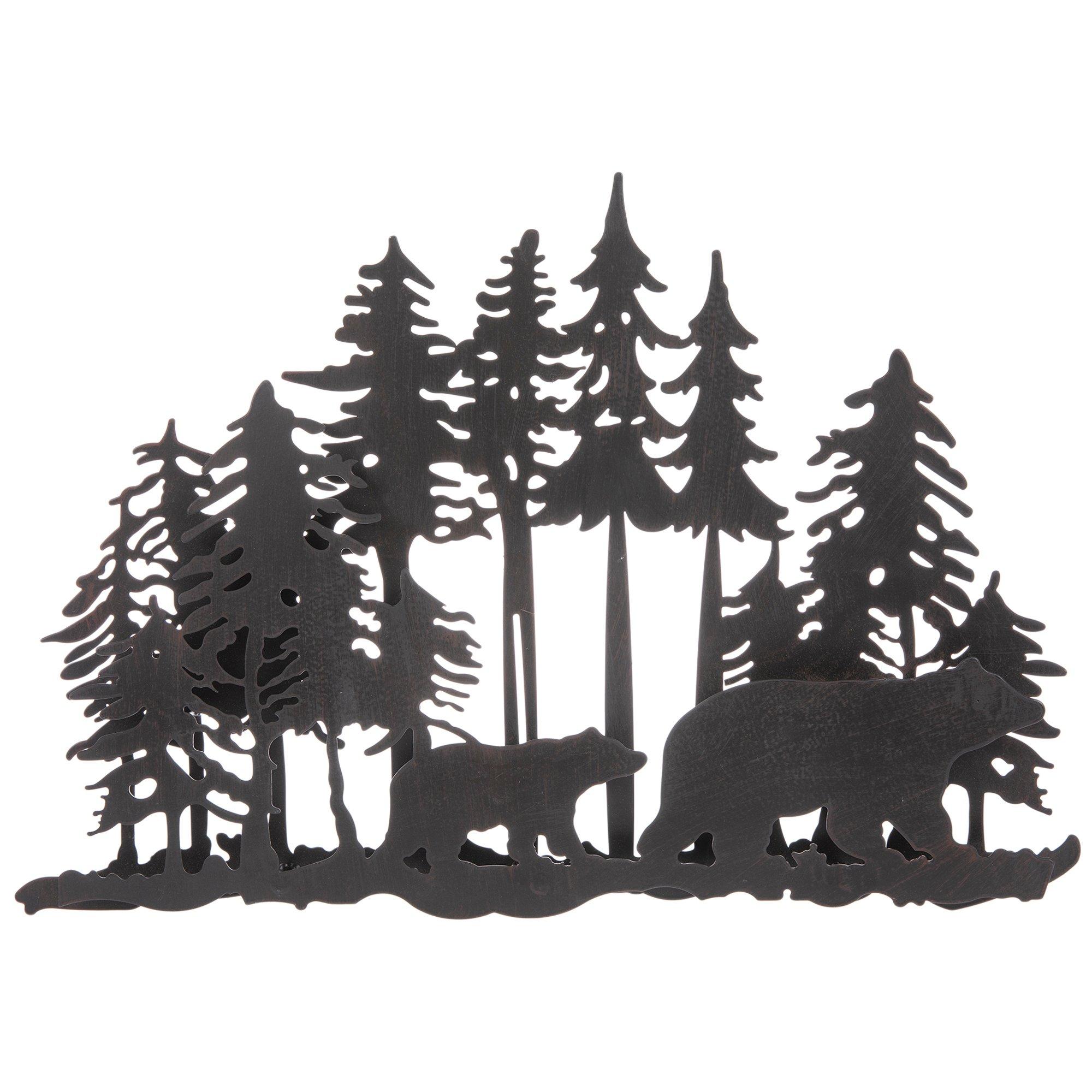 Black Bears In Forest Metal Wall Decor Hobby Lobby 1943406