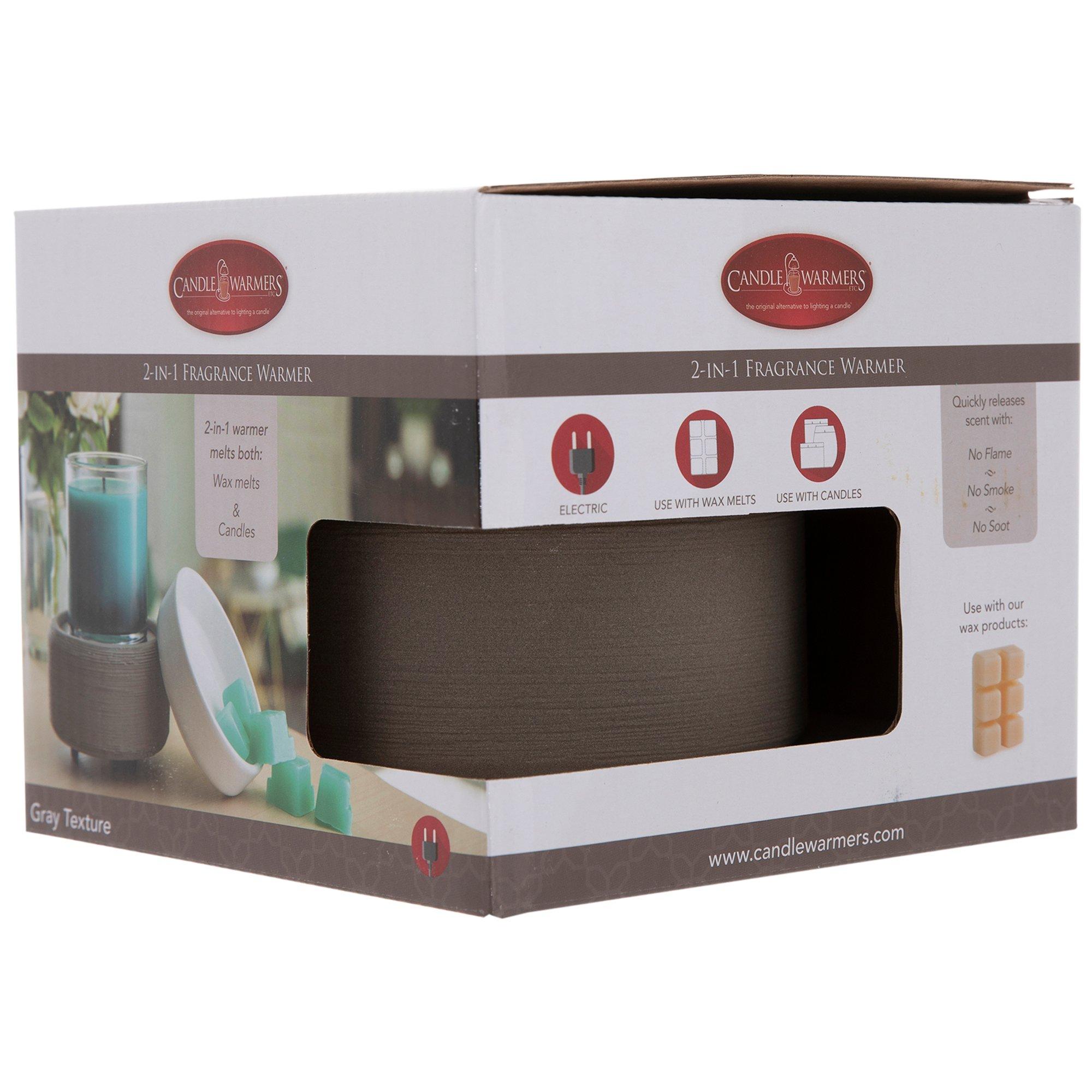 Candle Warmers 6 Gray 2 in 1 Fragrance Warmer