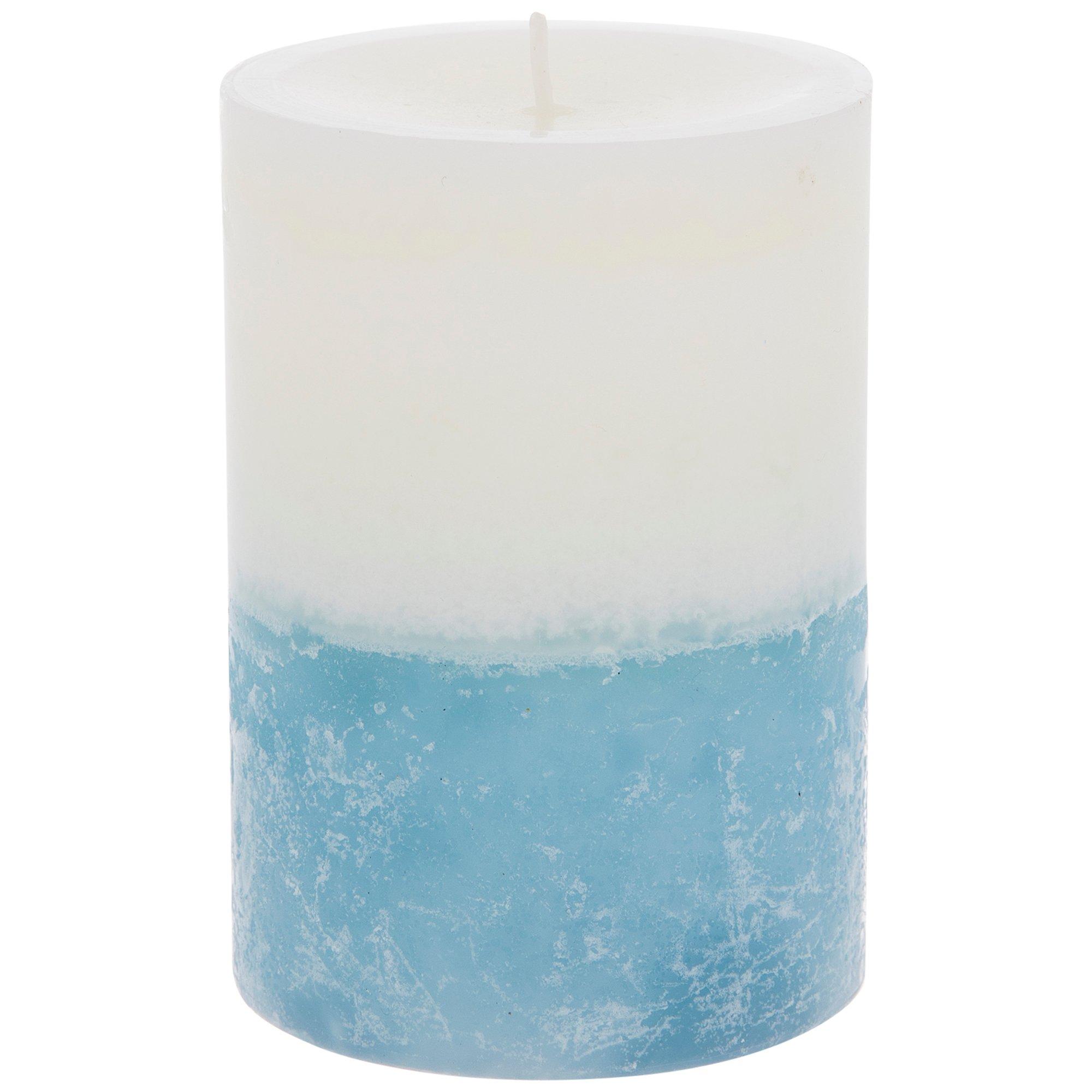 Hydrangea & Cotton Layered Pillar Candle Hobby Lobby 1944578