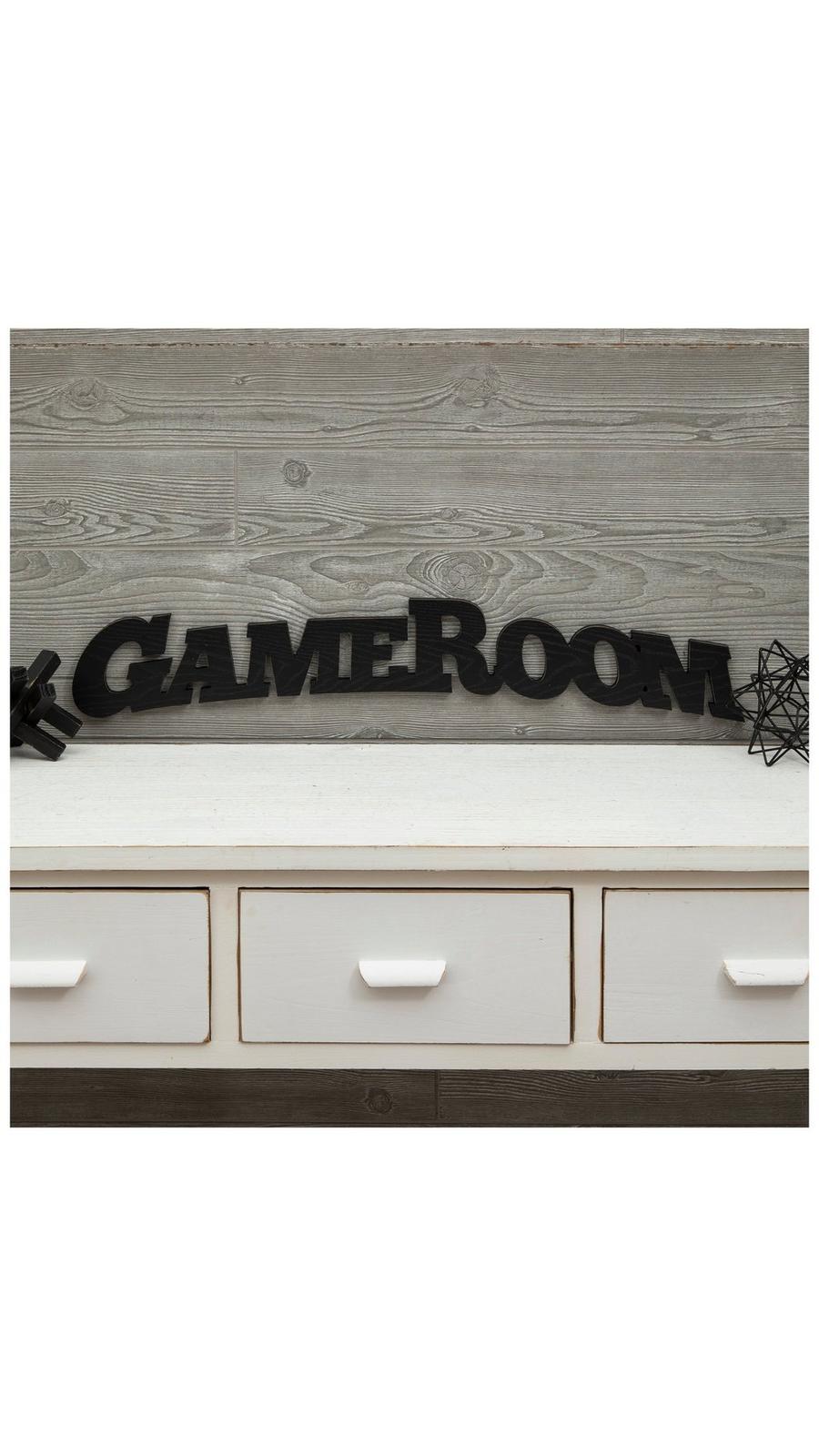 Gaming Wooden Door Sign | 7x12 Inch Rectangle Gamer Room Decor, Video Game Themed Wall Hanging