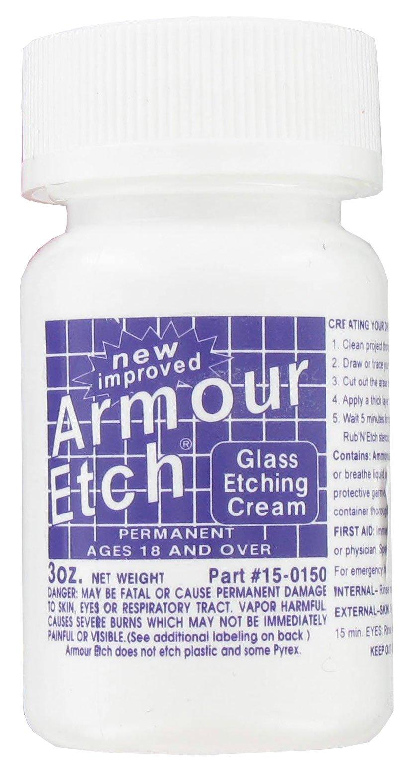 New Armour Etch Glass Etching Cream 22 oz Window Glasswear