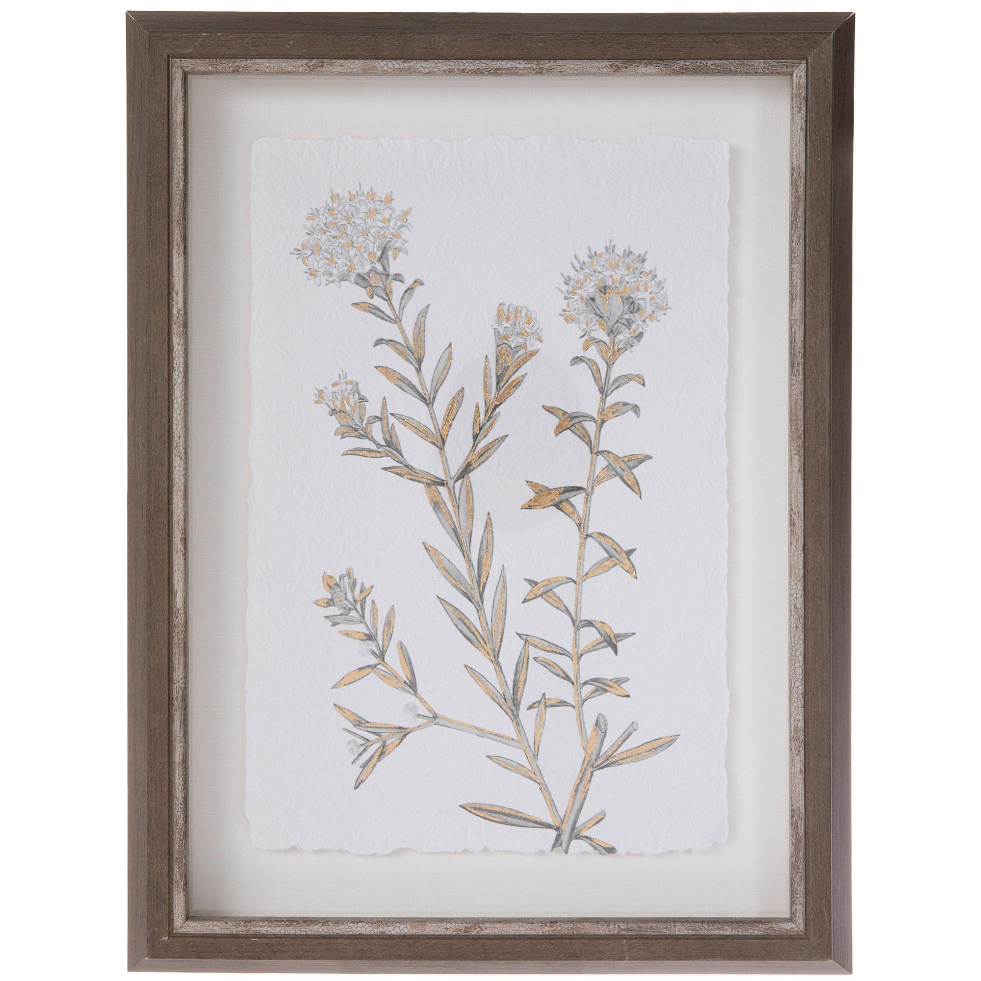 Dried Yellow Flowers Framed Wall Decor, Hobby Lobby