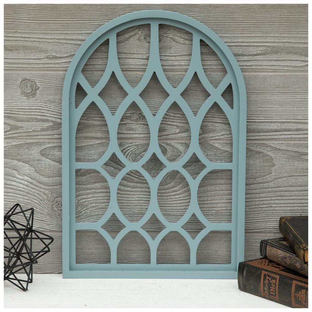 Blue Arch Cut-Out Wood Wall Decor