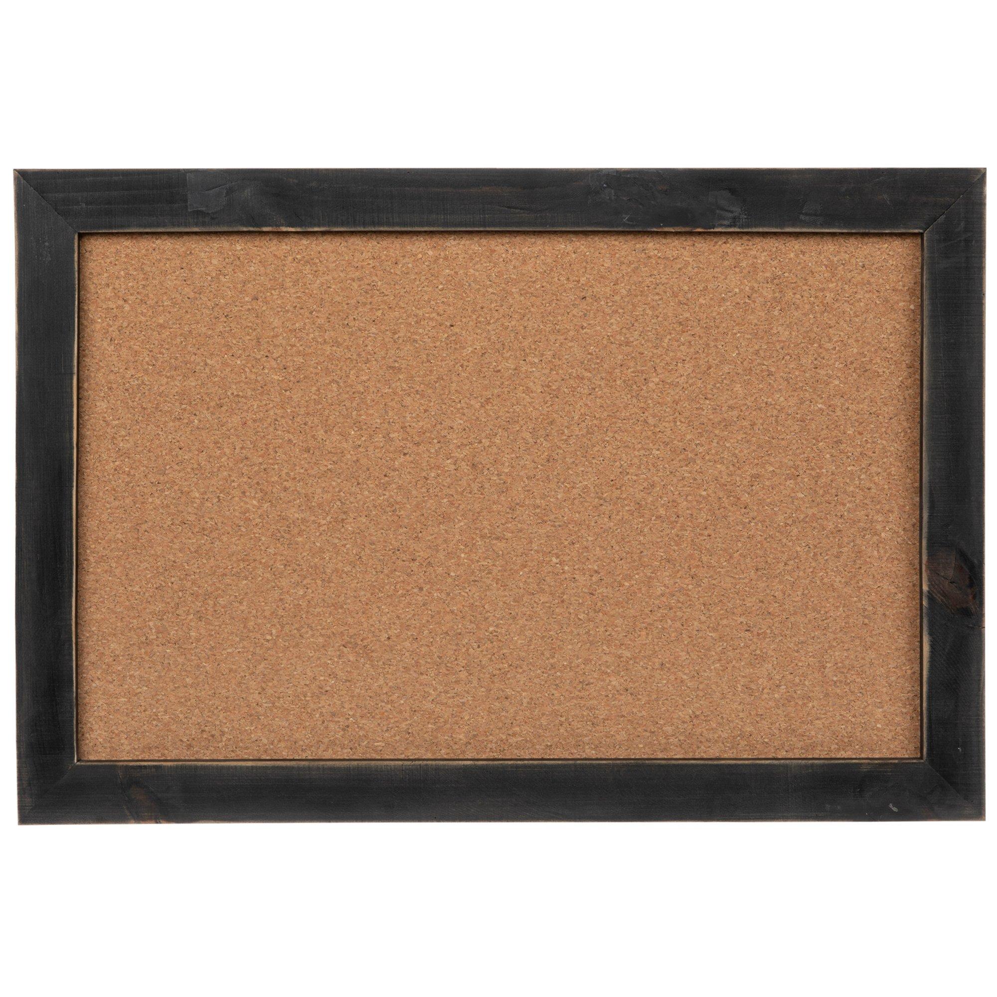 Natural Cork Bulletin Boards, Black Frame