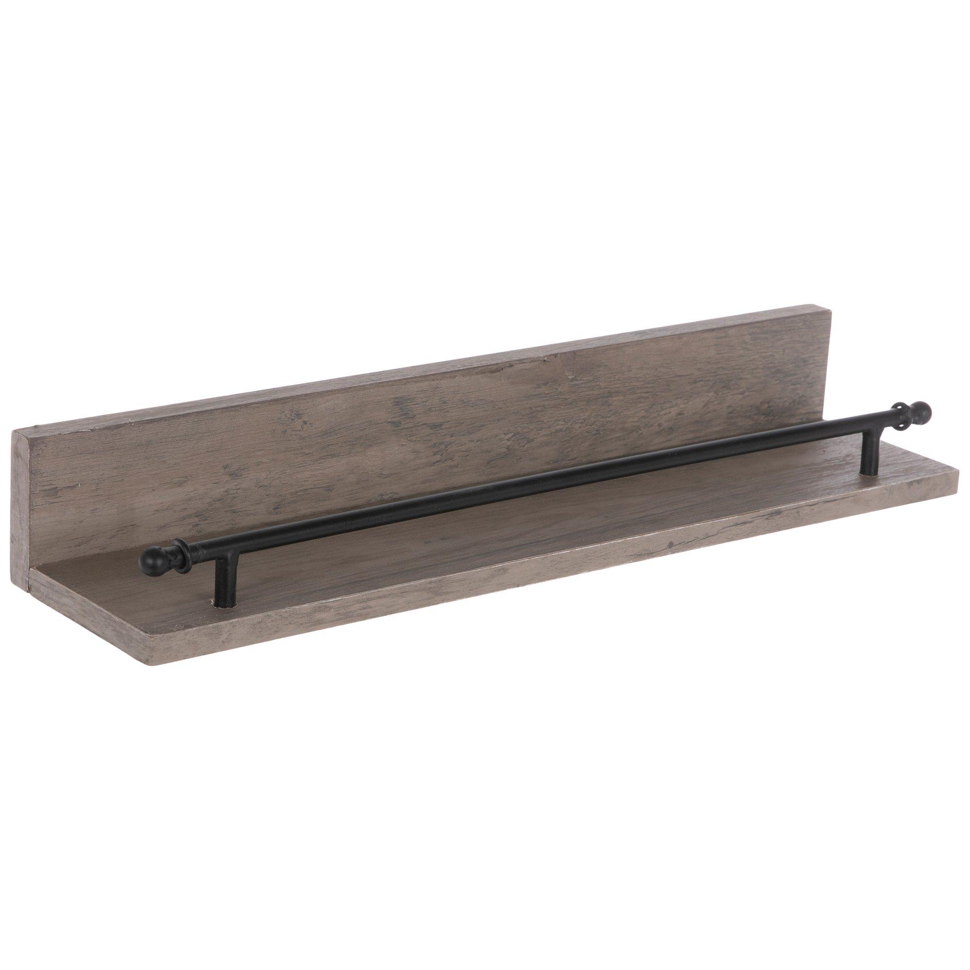Brown & Black Wood Wall Shelf Hobby Lobby 1955665