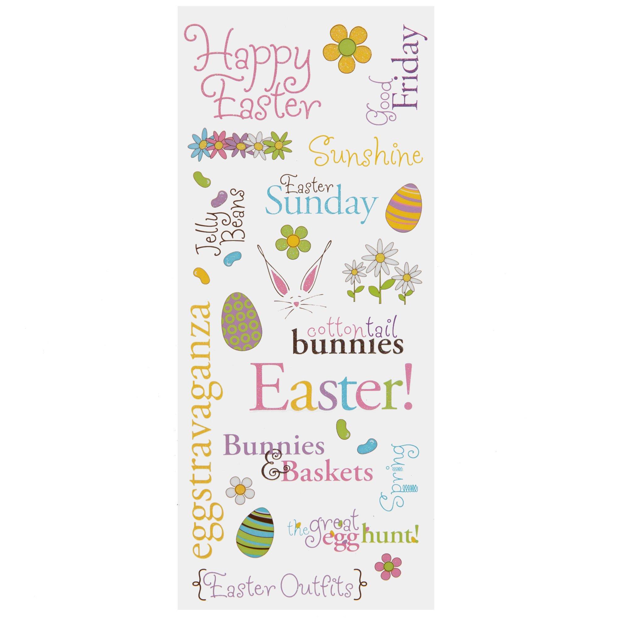Happy Easter Glitter Stickers Hobby Lobby 195784
