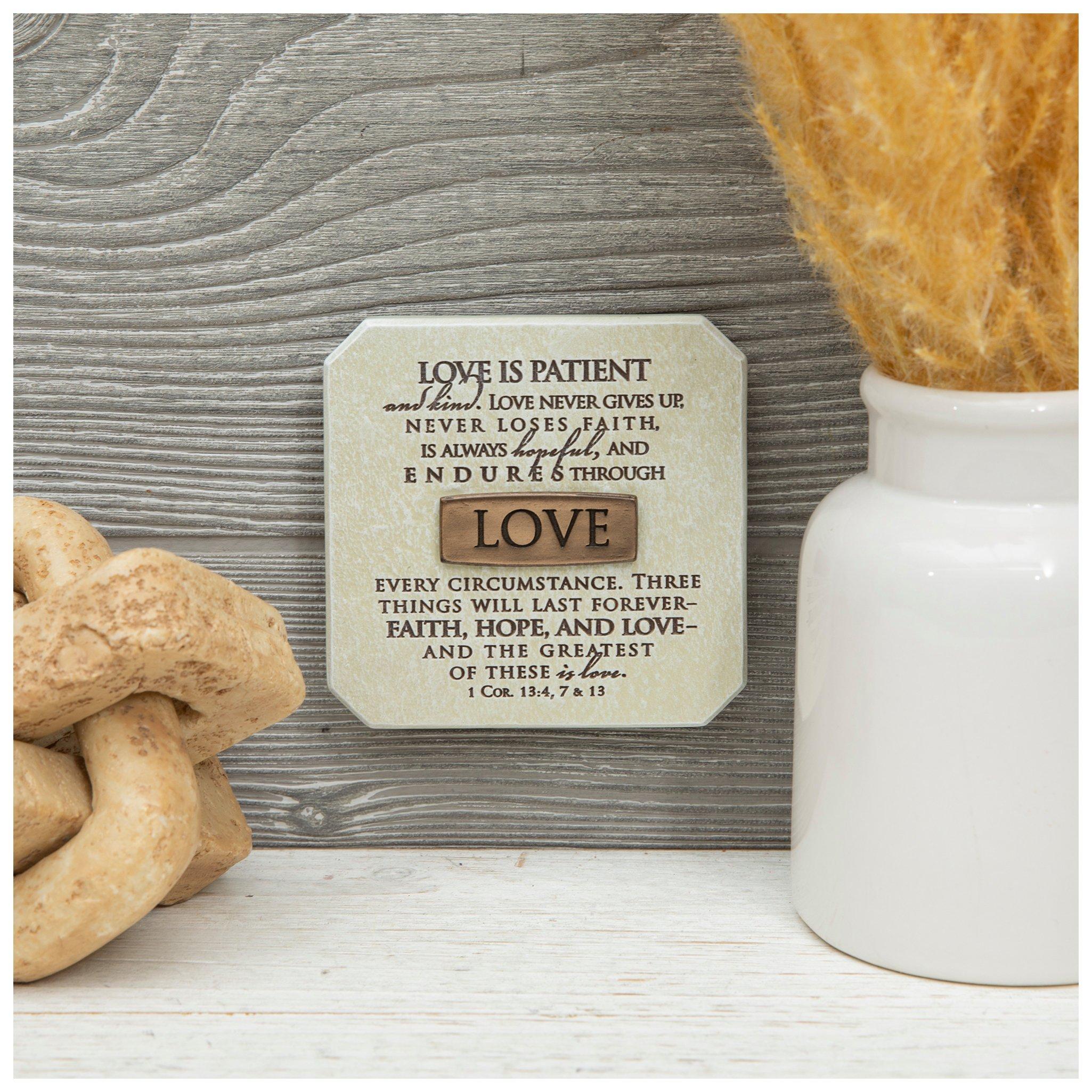 Ephesians 4:32 & Hebrew 4:16 Stone Block Decor | Hobby Lobby | 2440550