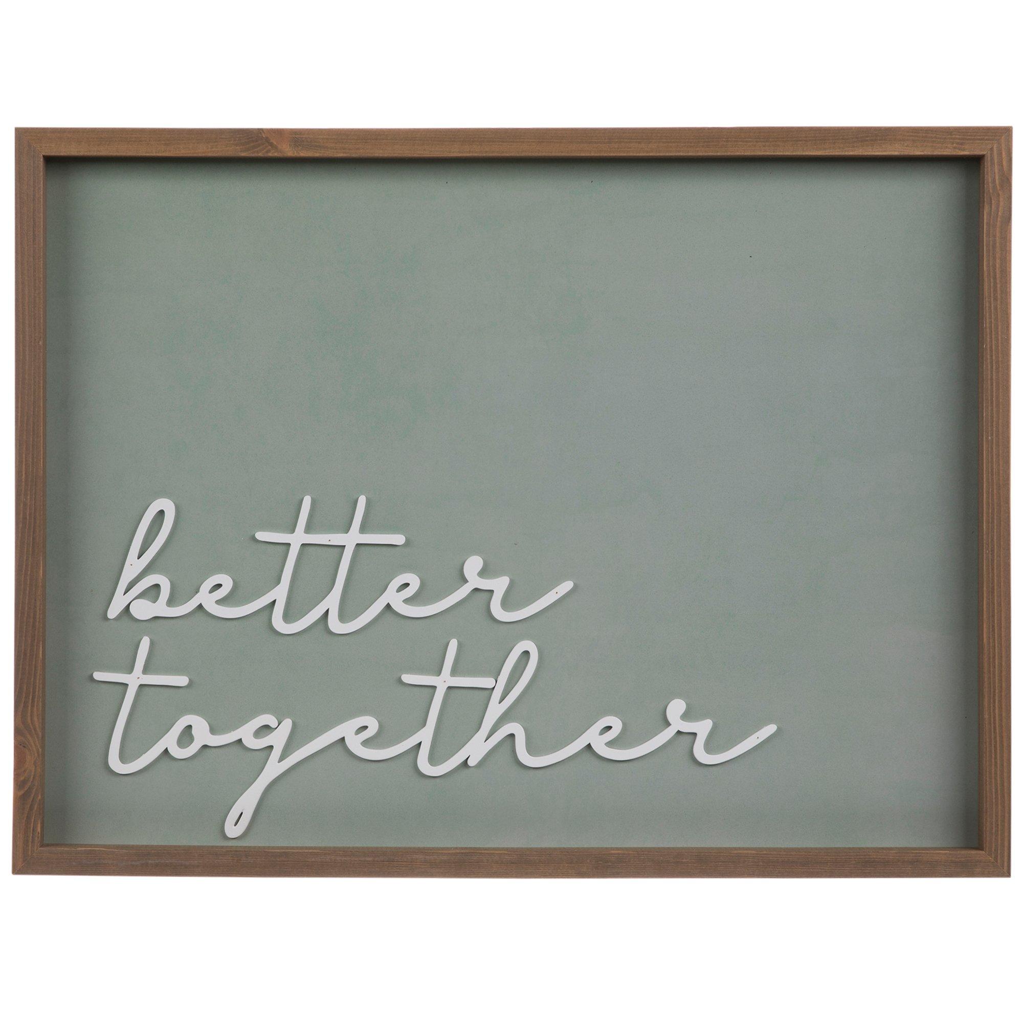 Better Together Wood Wall Decor