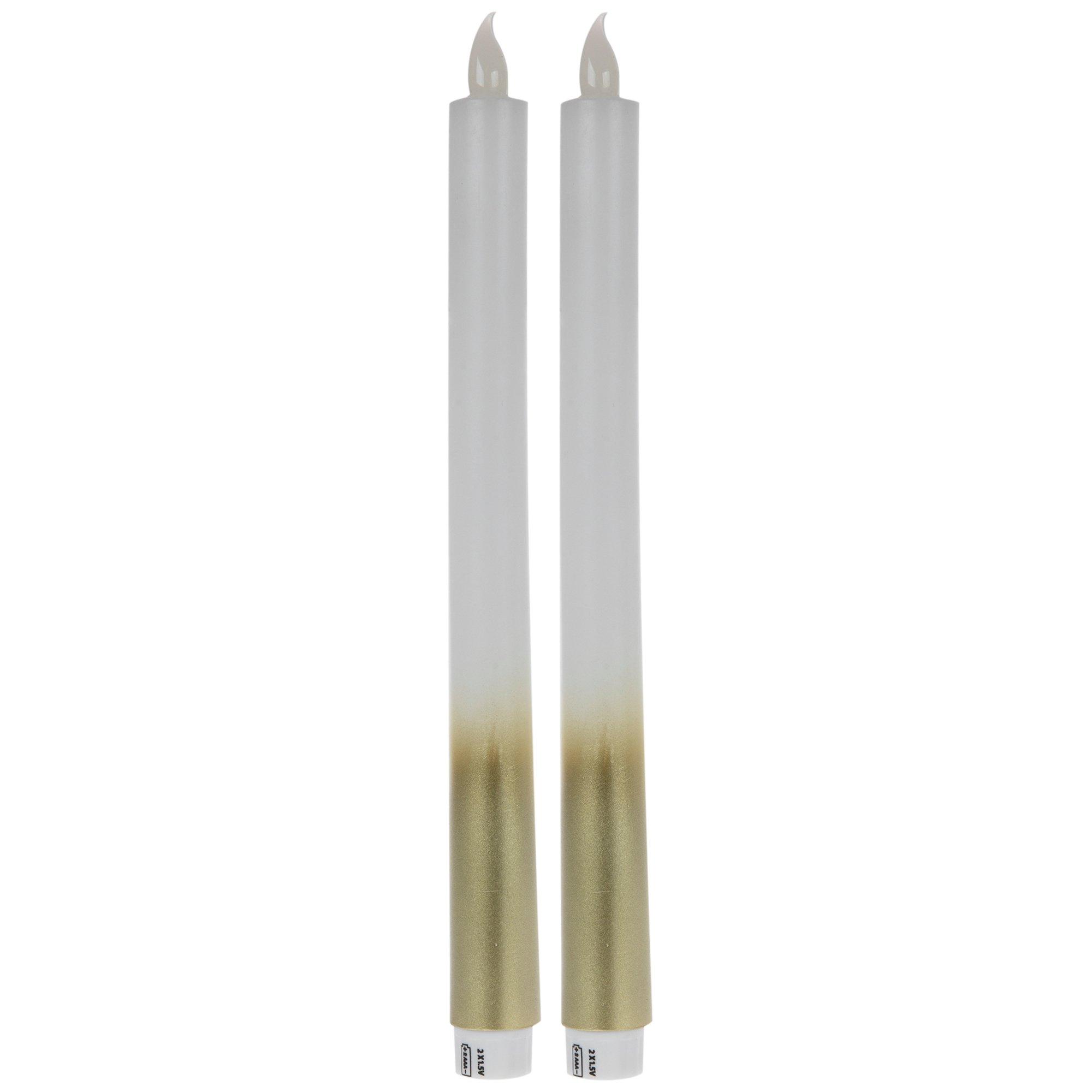 Ombre Gold LED Taper Candles Hobby Lobby 1961416