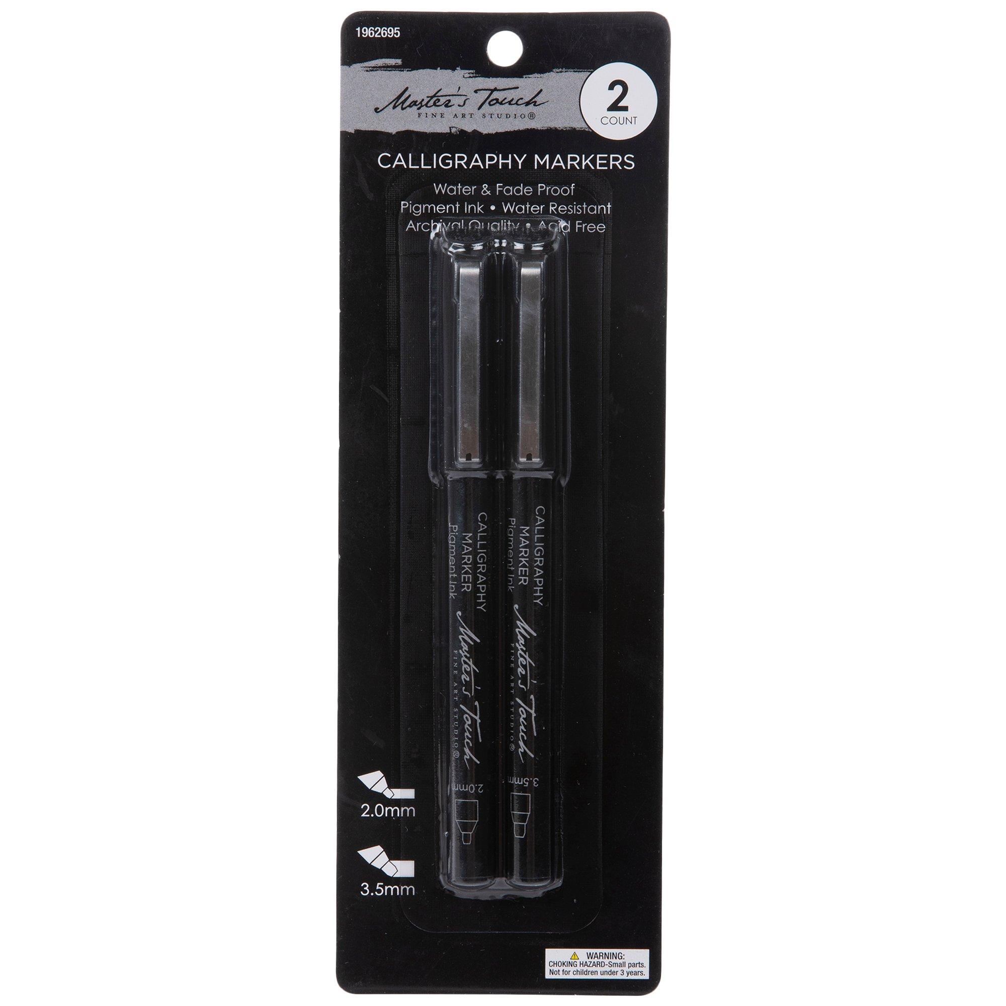 Black Master's Touch Calligraphy Markers 2 Piece Set Hobby Lobby 1962695