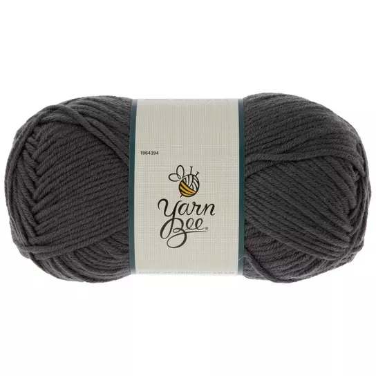 Yarn Bee Soft and Sleek Yarn in Black/gray Multi, Worsted Weight Yarn, Gift  for Crocheter, Gift for Knitter, Yarn -  India