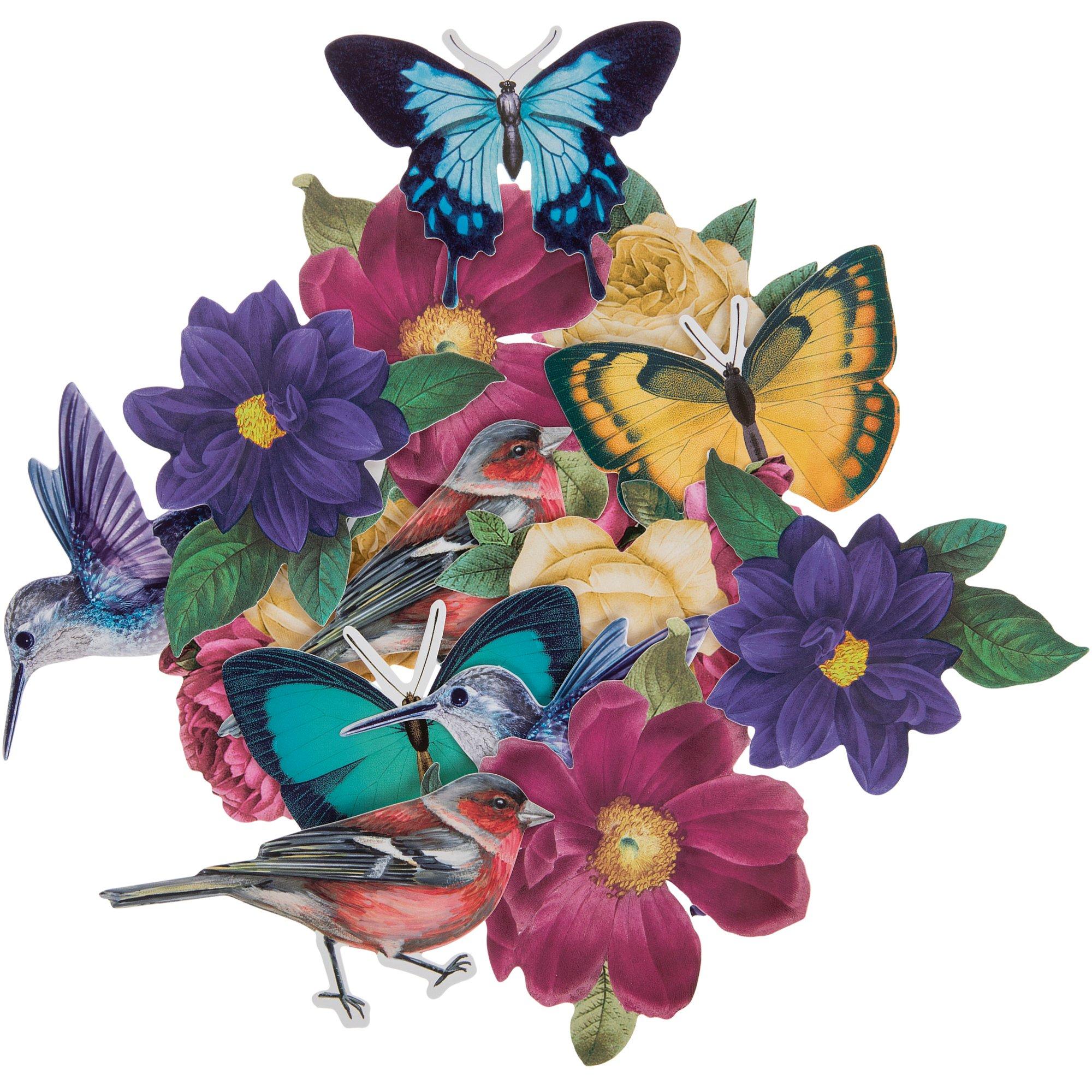 The paper studio stick a bilities Birds & Flowers stickers 36pc