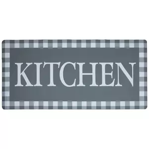 Gray Buffalo Check Kitchen Doormat