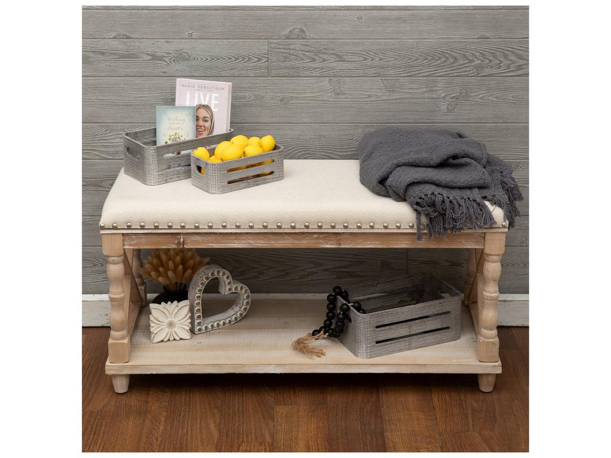 Rectangle Slotted Wood Crate Set | Hobby Lobby | 1968452