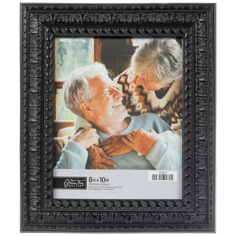 Black Ornate Scroll Wood Wall Frame - 8