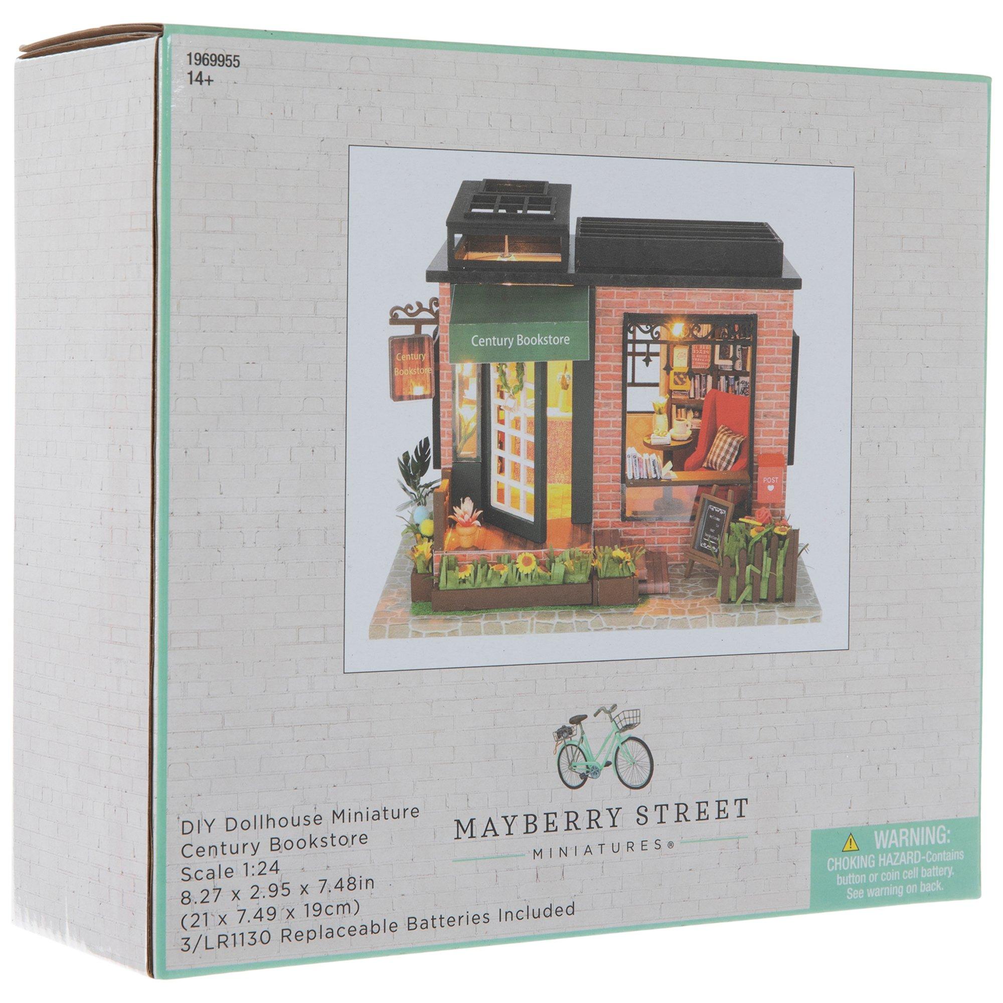 Rolife rolife diy miniature house kits, tiny model house for adults to  build, mayberry street miniature model kits with lights, diy