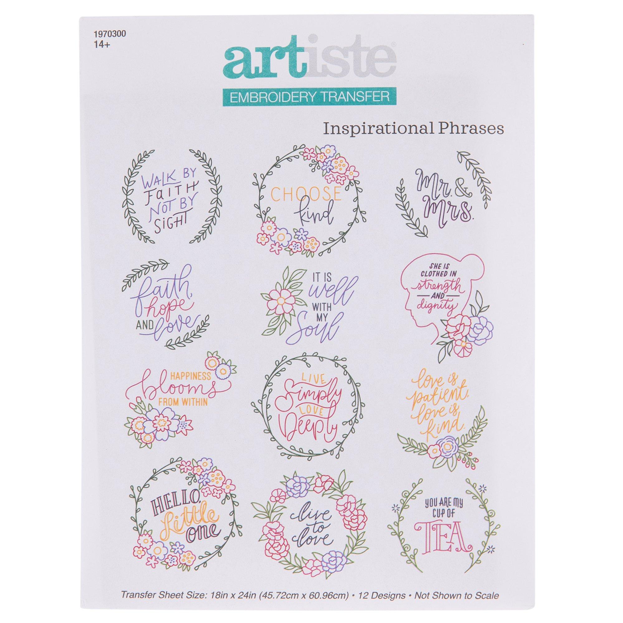Sewing & Needle Art Embroidery Iron-On Transfers, Hobby Lobby