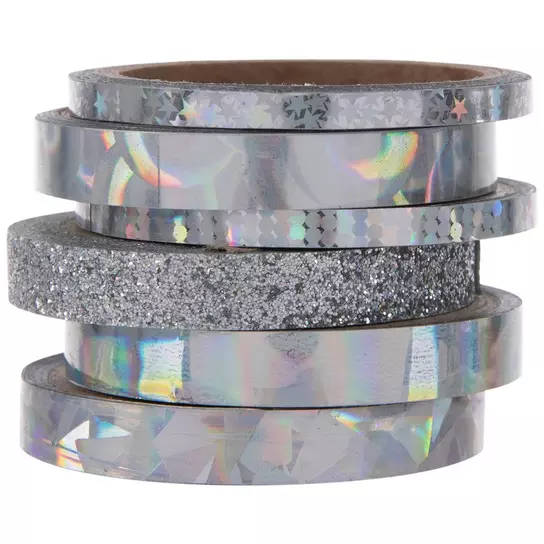 Witchy Delights White Holographic Silver Foil Washi Tape – Lula Rocks