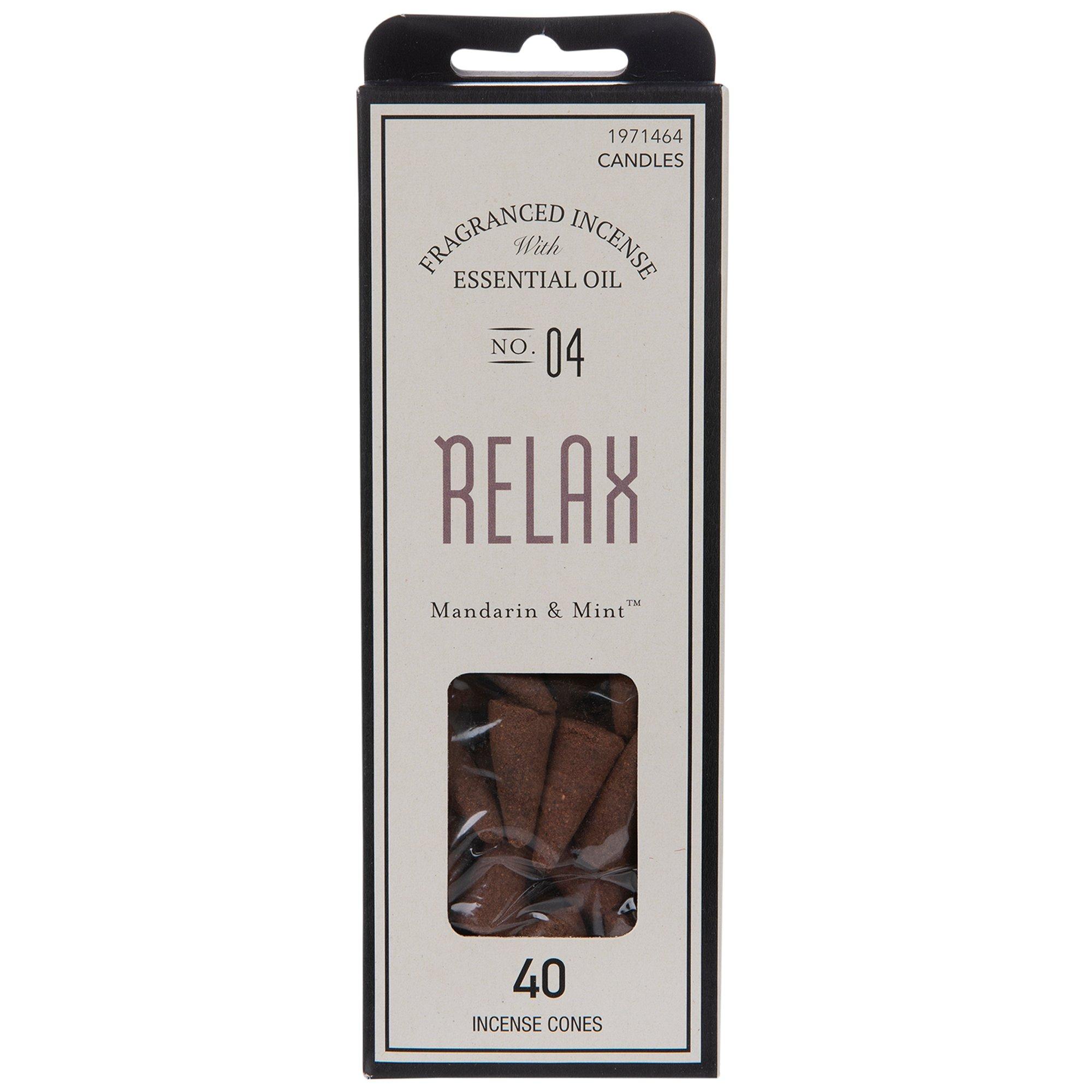 Relax Mandarin & Mint Incense Cones Hobby Lobby 1971464