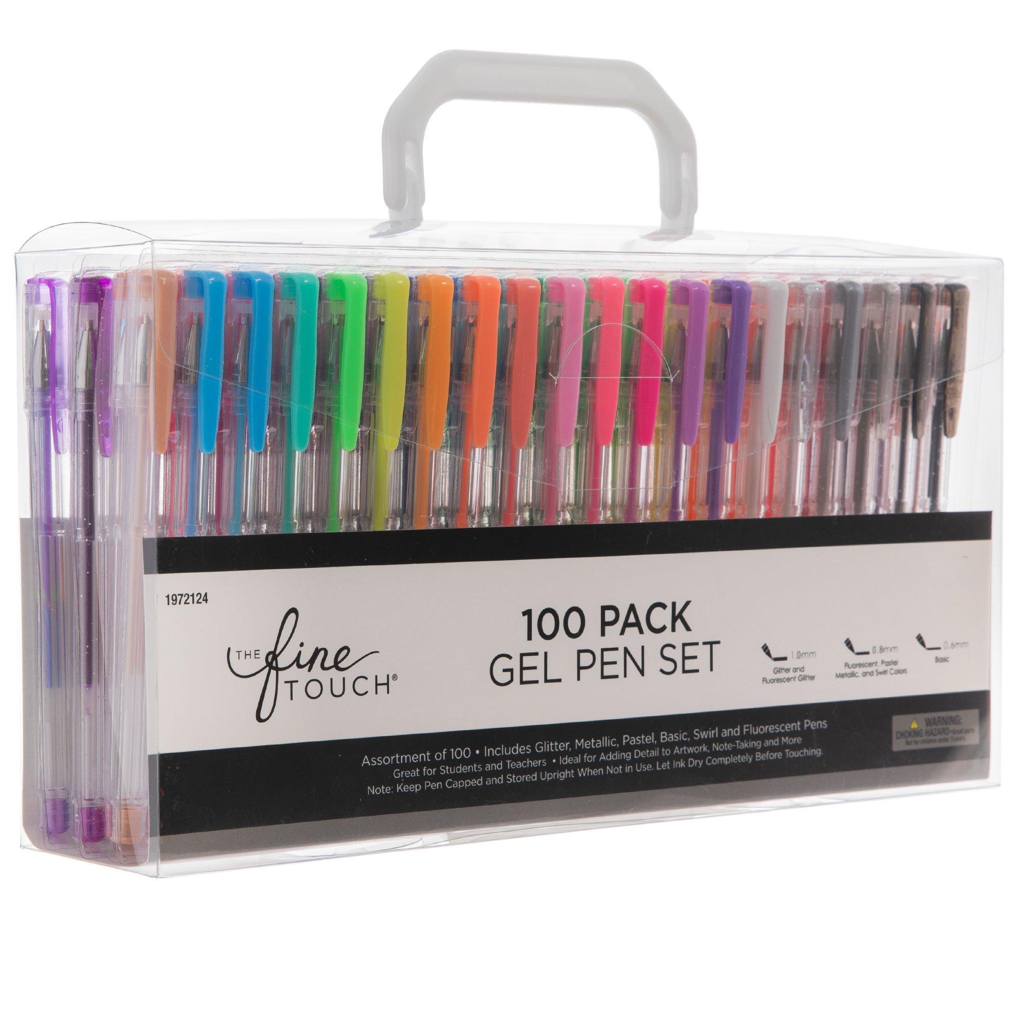 Masters Touch, Neon Premium Gel Pen Set, 1 Each of 12 Colors, Mardel