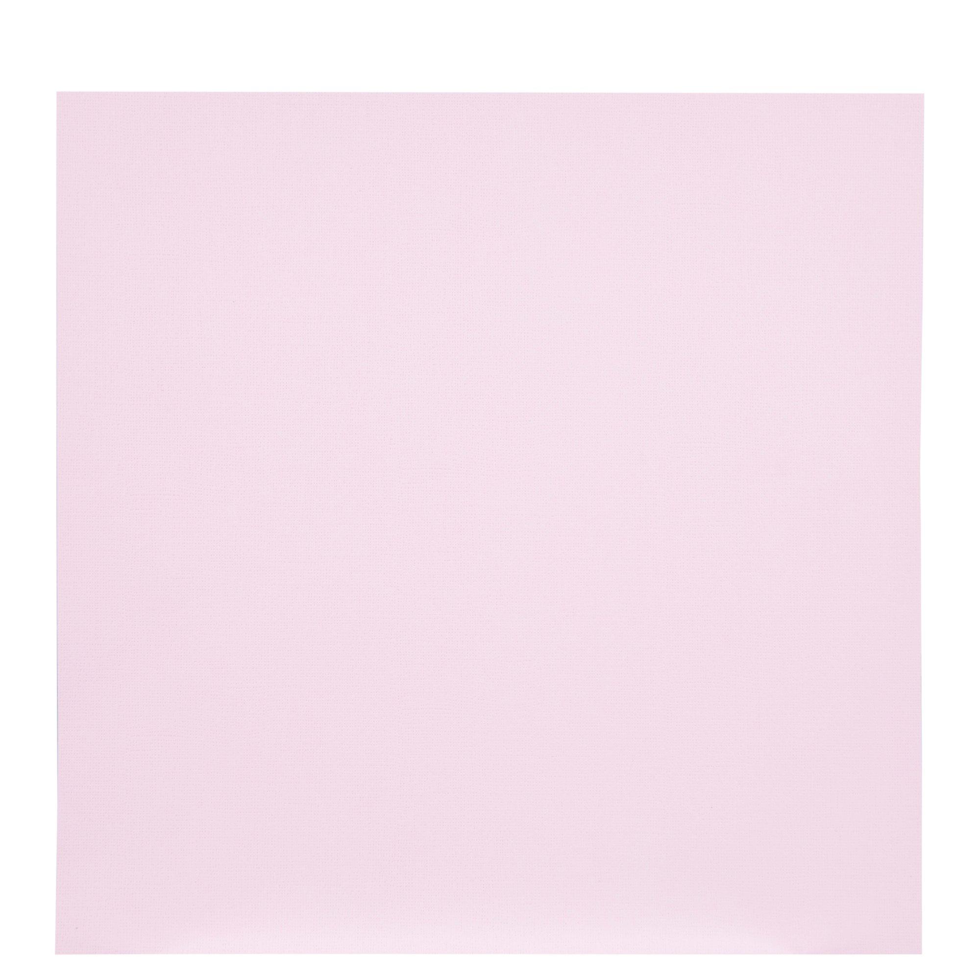 My Colors Canvas 80lb Cover Weight Cardstock 12x12 Pink Punch