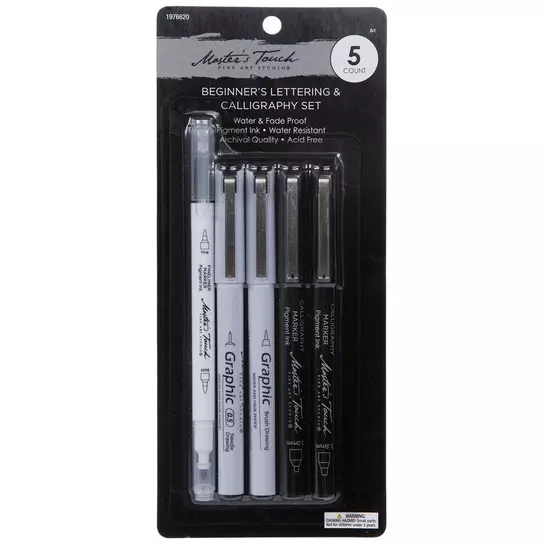 Tingeart Calligraphy Brush Pen, Pens Markers, Anime Pens,Black Ink for  Beginners
