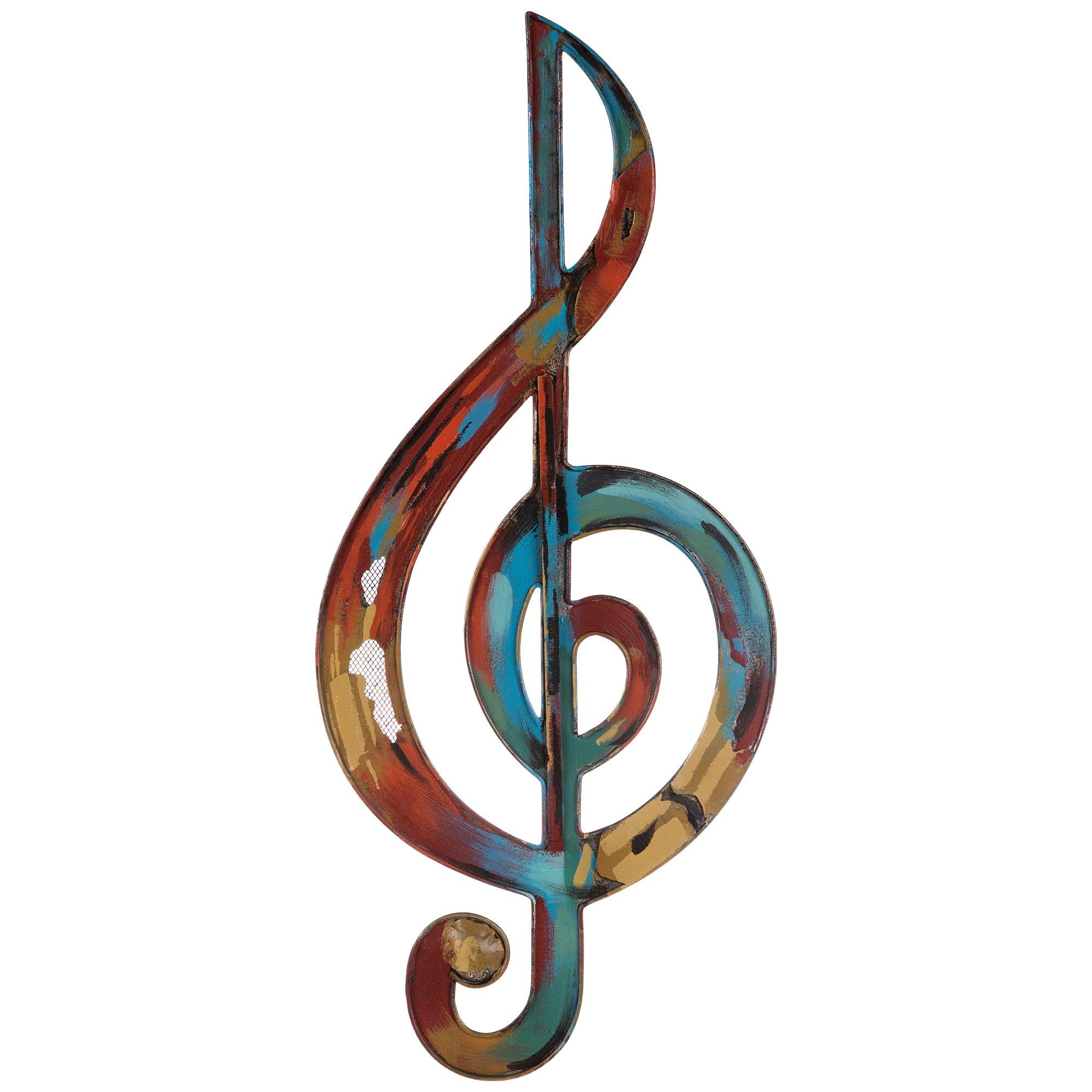 Riverside Designs Treble Clef Music Note Metal Wall Decor | Made in USA |  Multiple Colors and Sizes (Copper, 12)