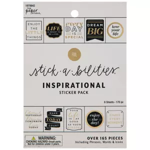 The Paper Studio, Friendship Phrases Stickers, Pack of 16, Mardel