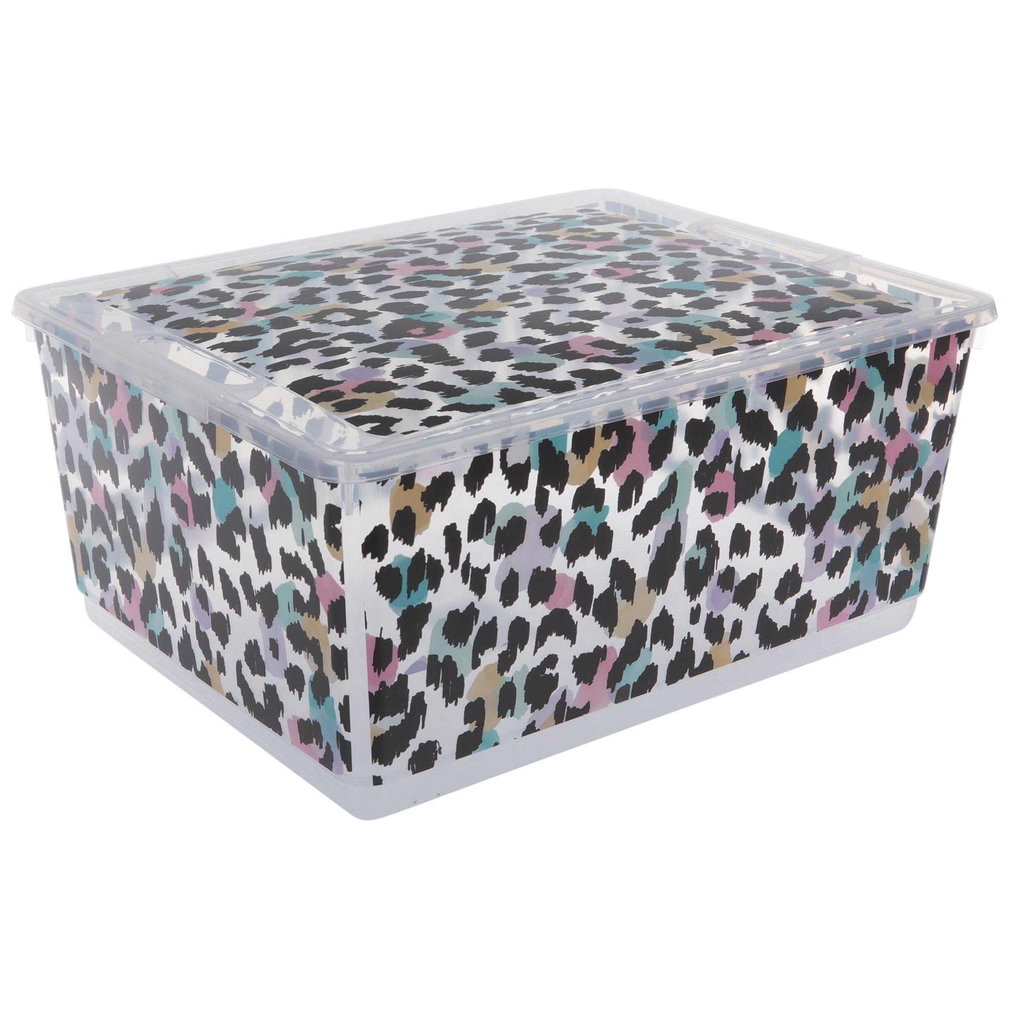 Multi-Color Leopard Print Container | Hobby Lobby | 1979525