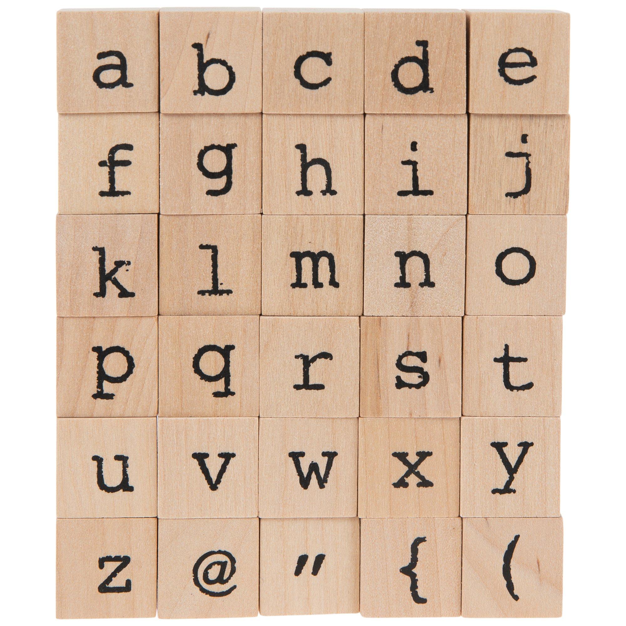 Lowercase Vintage Type Alphabet Rubber Stamps Hobby Lobby 1982842