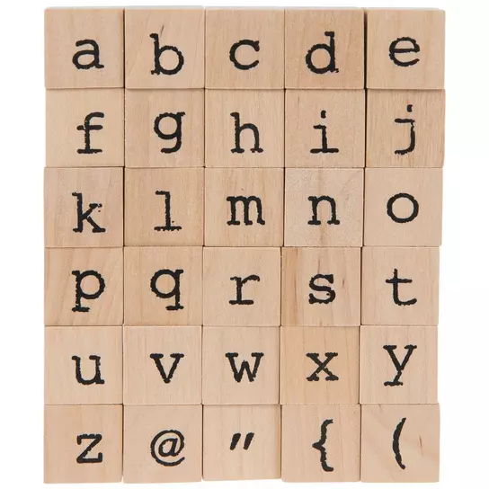 Mini (1.5mm-3.6mm) Any Font-Lowercase Alphabet Stamps