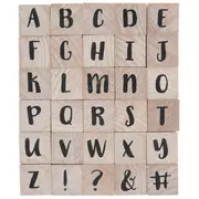 Wood Stamps - Lowercase Serif Alphabet (Stampabilities) – Faith
