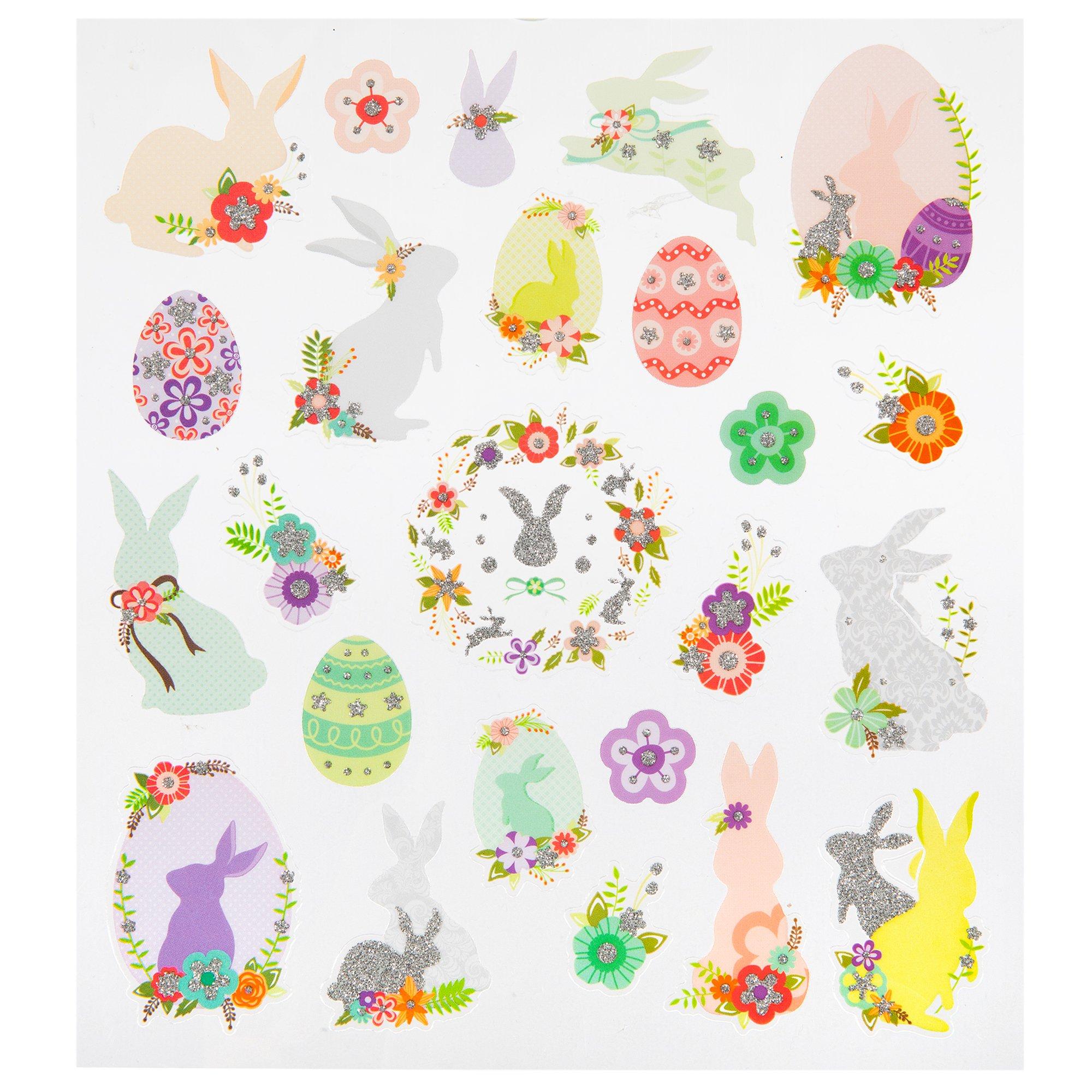 Easter Bunny Glitter Stickers Hobby Lobby 1983790