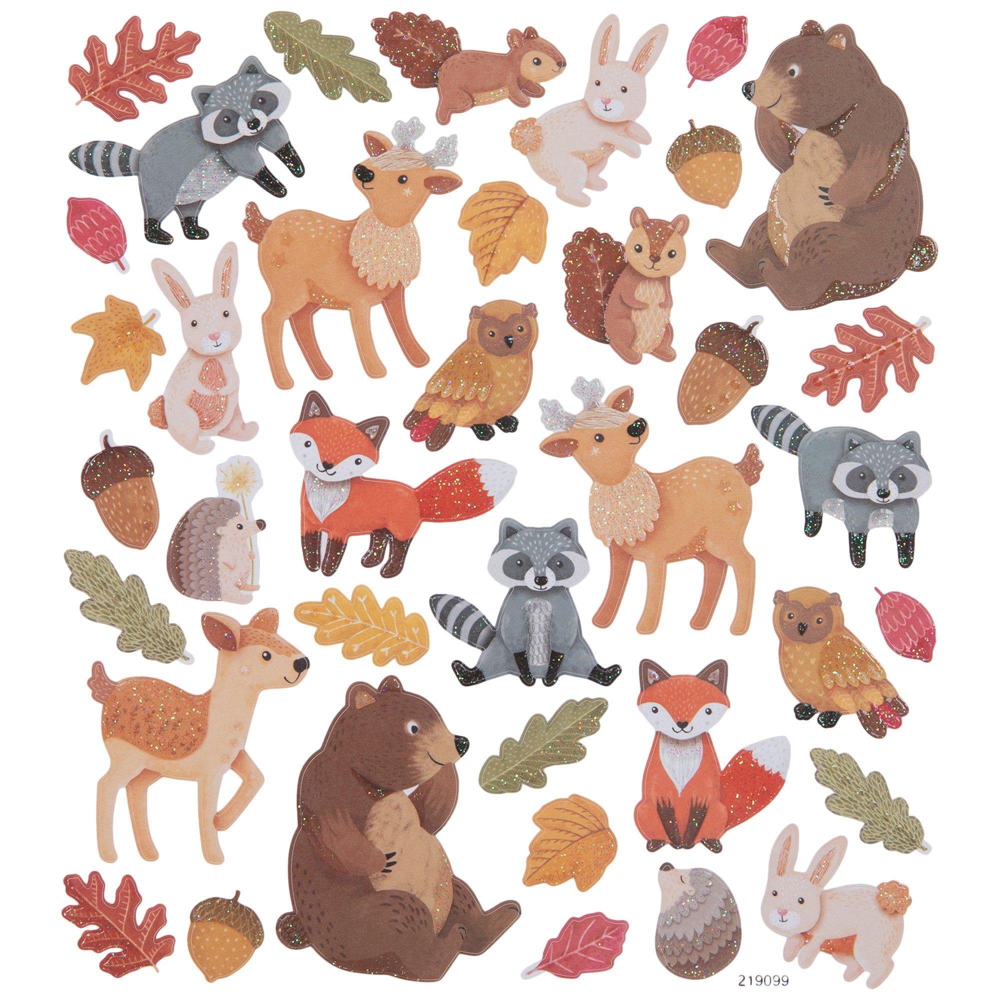 Glitter Forest Animal Stickers Hobby Lobby 1983865