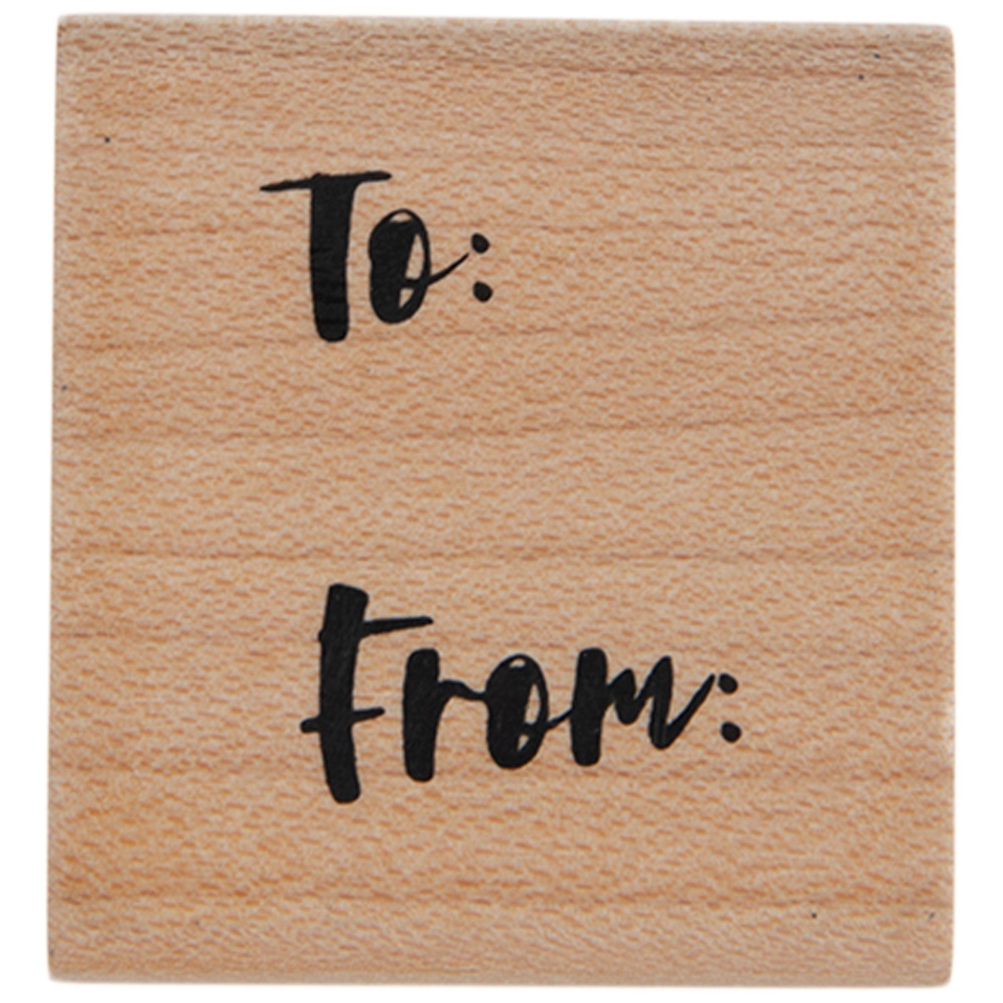 To & From Handwritten Rubber Stamp Hobby Lobby 1986272