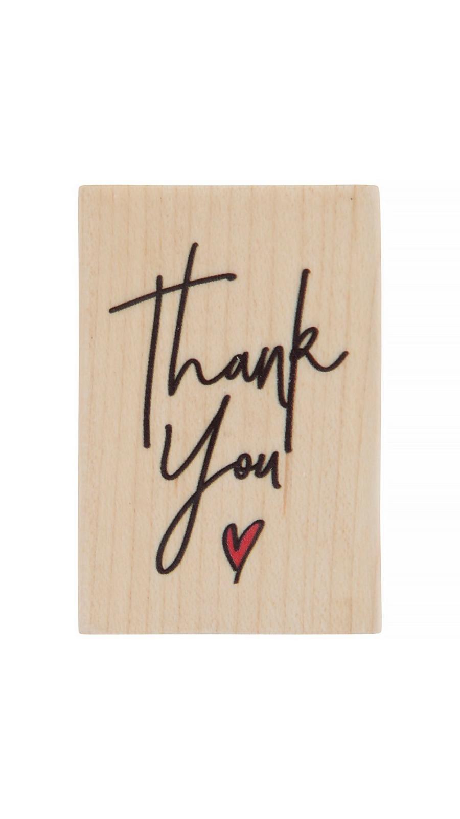 Thank You Heart Rubber Stamp | Hobby Lobby | 1986827