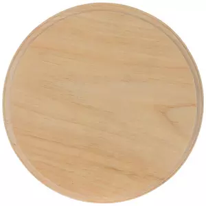 Round Wood Plaque