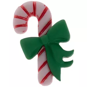 Candy Cane With Bow Shank Buttons