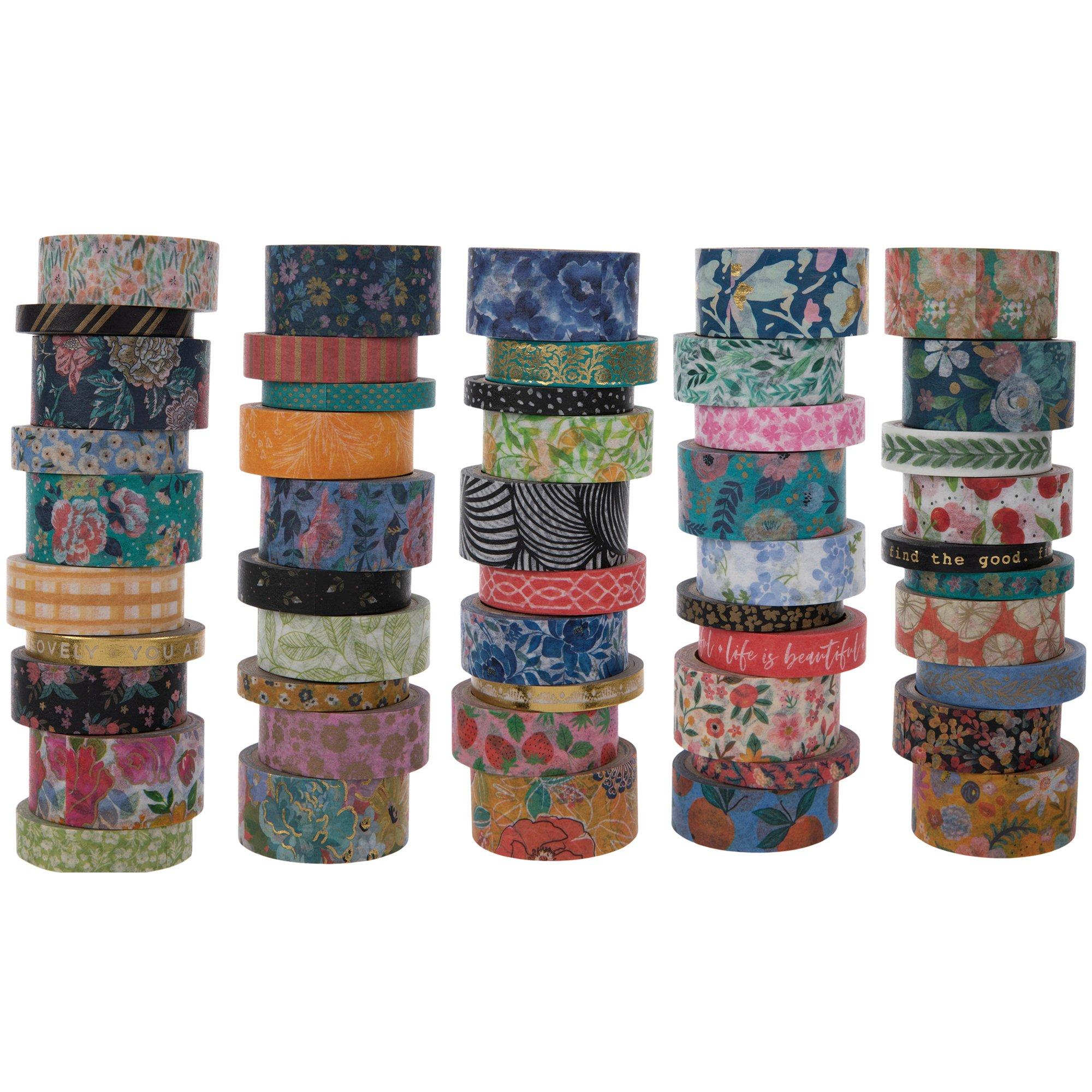 Glitter Floral Washi Tape Flower Washi Tape By Ginably