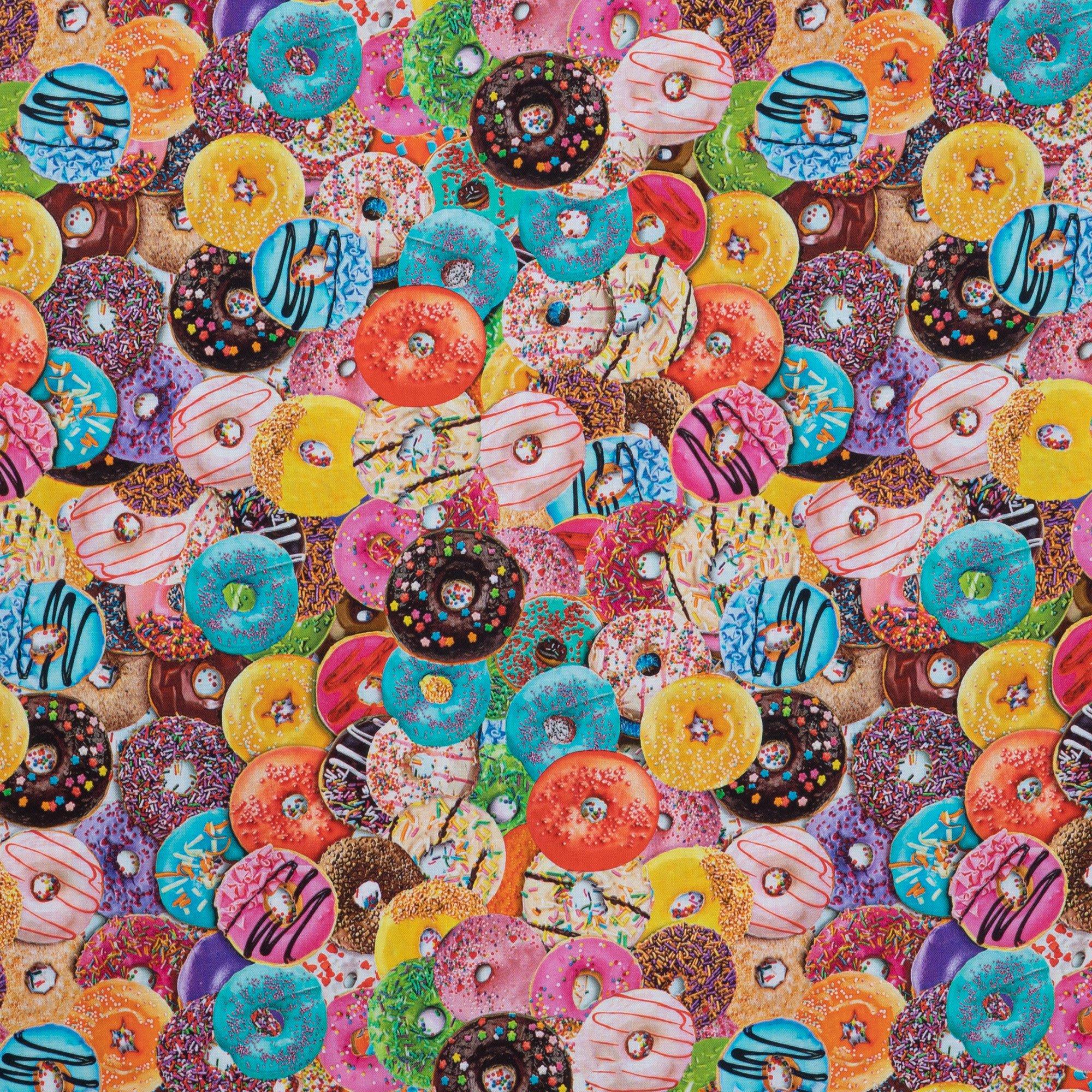 Donut Party Cotton Calico Fabric, Hobby Lobby