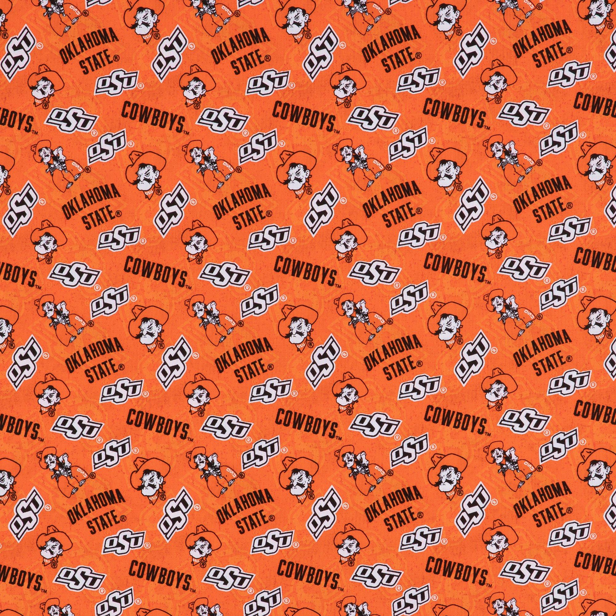 Oklahoma State Allover Collegiate Cotton Fabric Hobby Lobby 1992460
