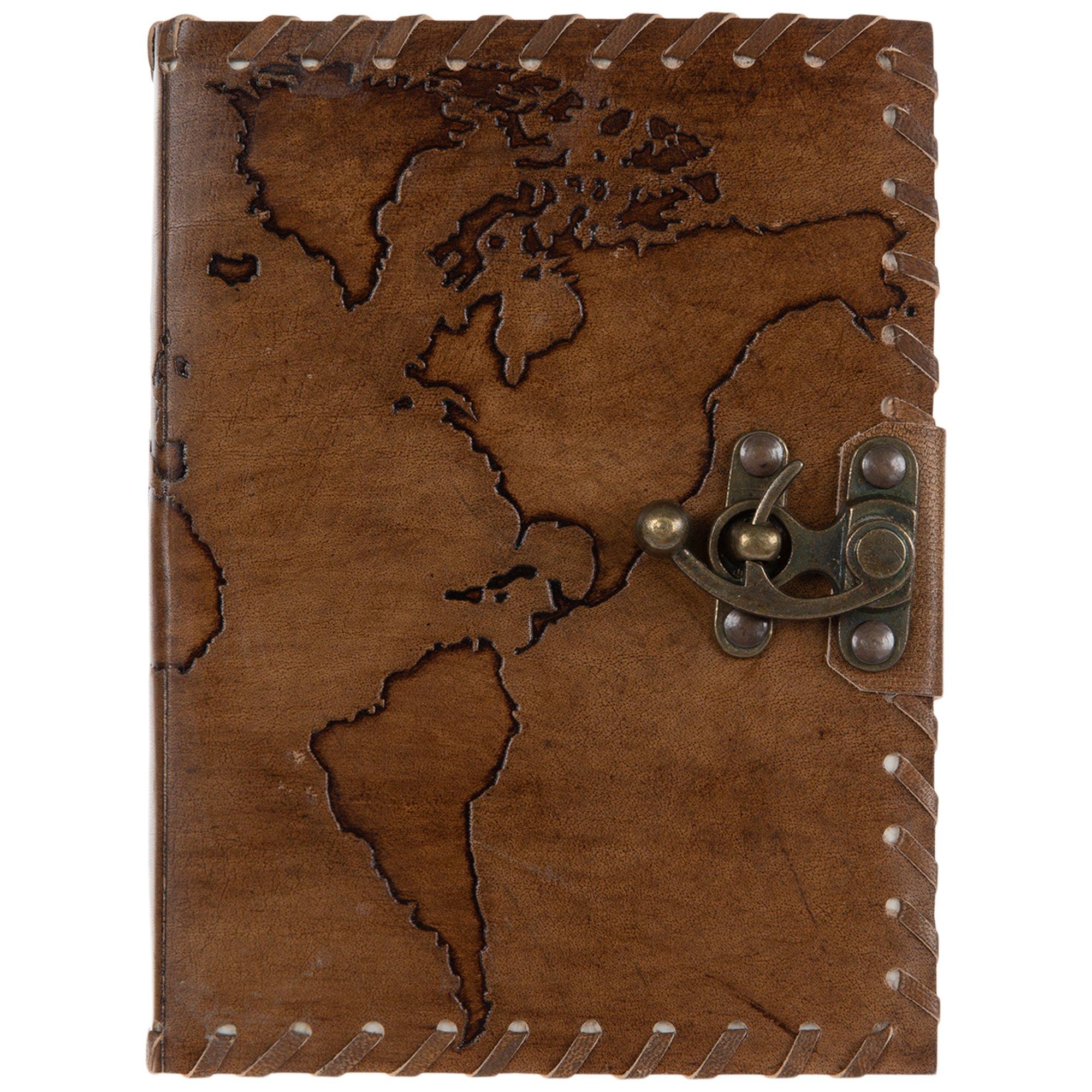 Brown Global Map Leather Sketchbook Hobby Lobby 1992478