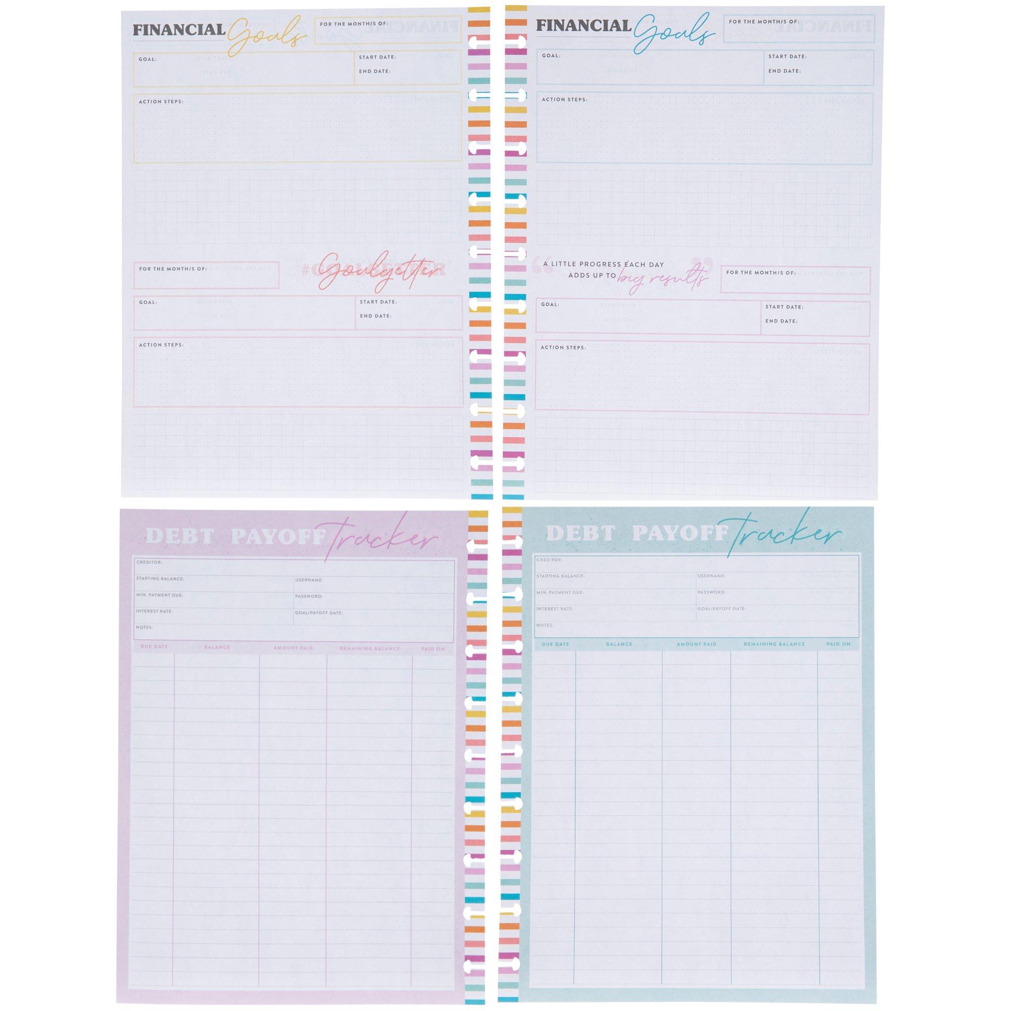 Park Lane Paperie 31 Clear Stamp Set - Spending Diary Budget Goals Savings  Finances Weekly Monthly Yearly Weekend