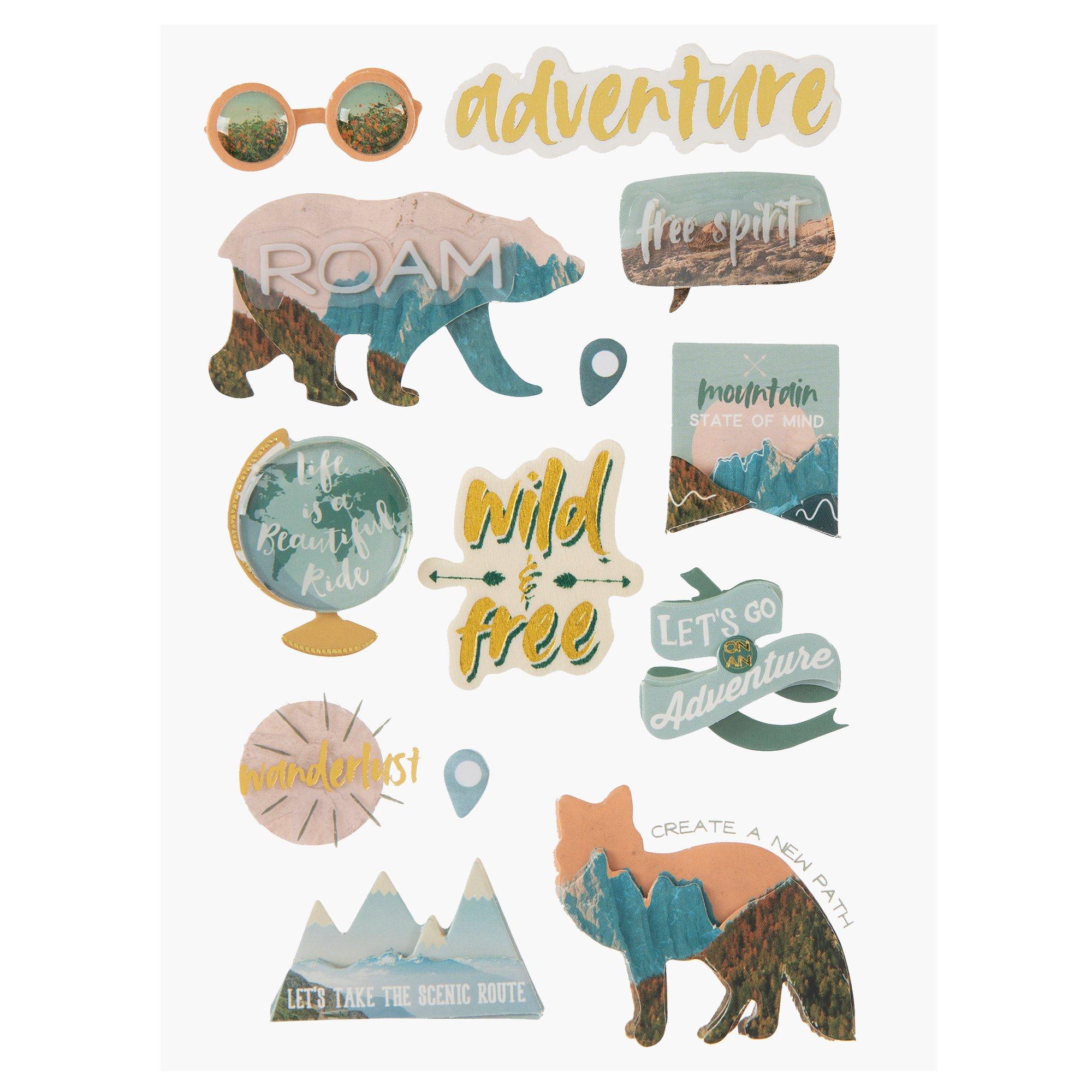 Wanderlust 3D Stickers | Hobby Lobby | 1994144