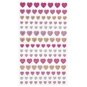 Hearts On Hearts Foil Stickers, Hobby Lobby